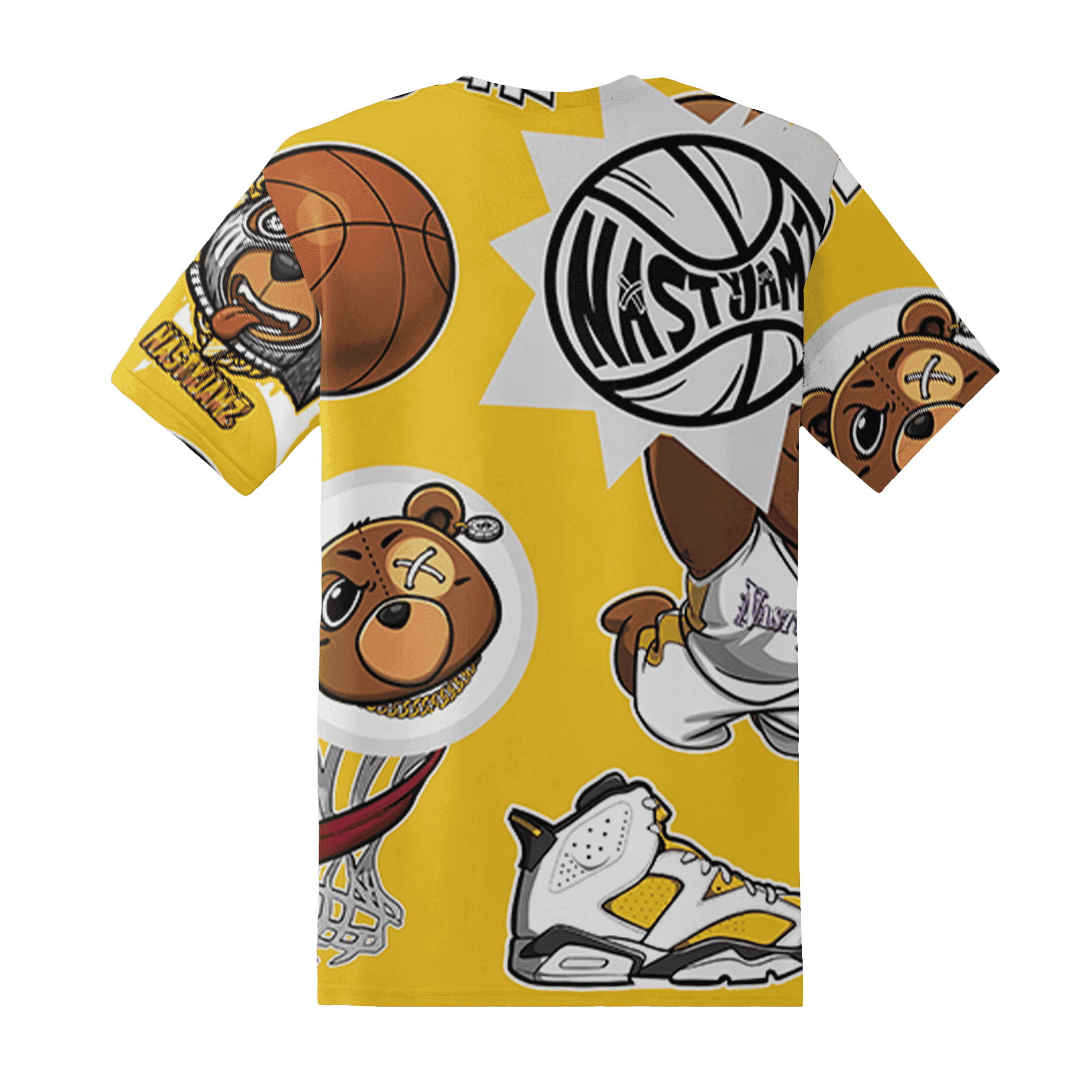 Yellow Ochre 6s T Shirt Match BER Icon Wallpapers 3D All-Over Print - NastyJamz