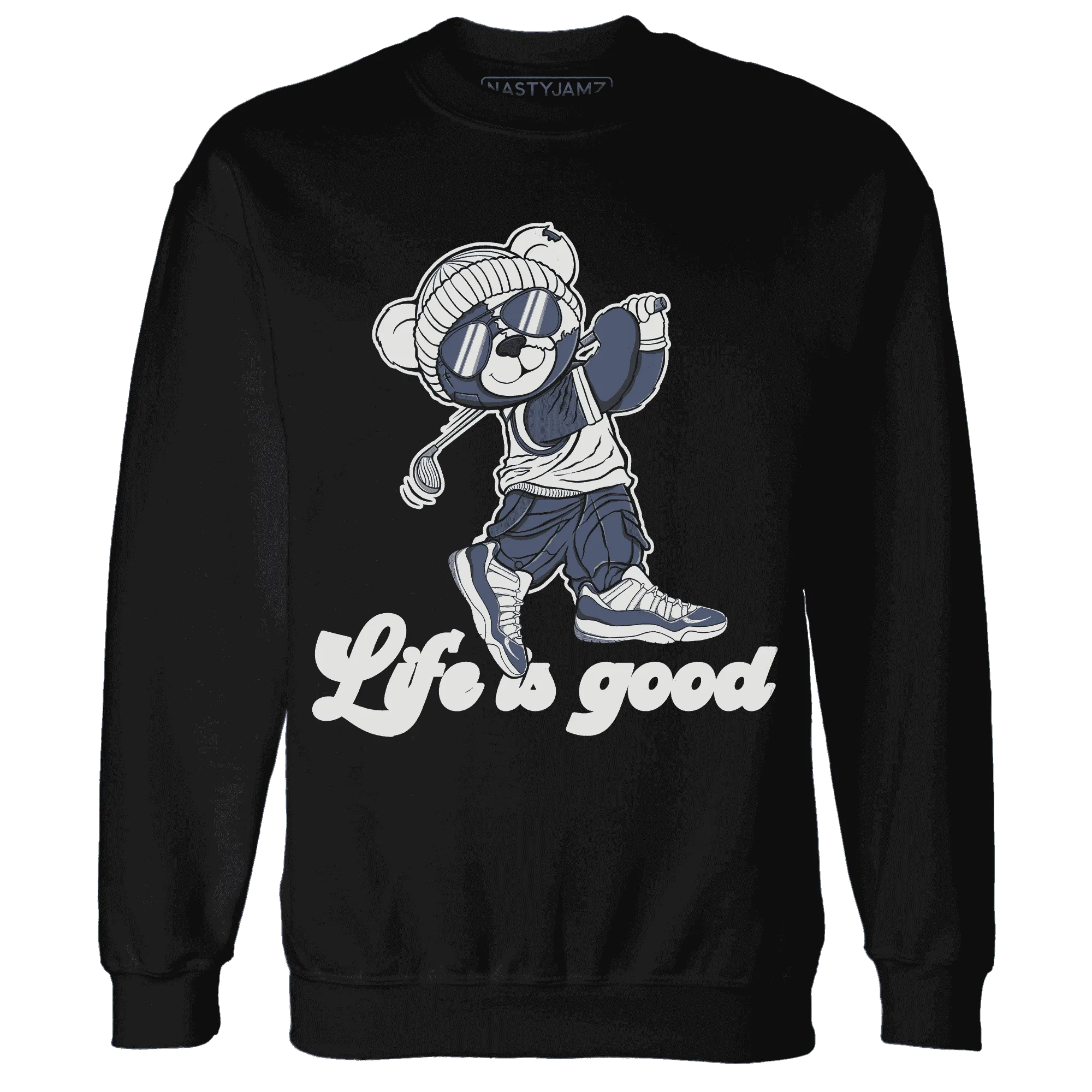 Low-Diffused-Blue-11s-Sweatshirt-Match-BER-Like-Golf