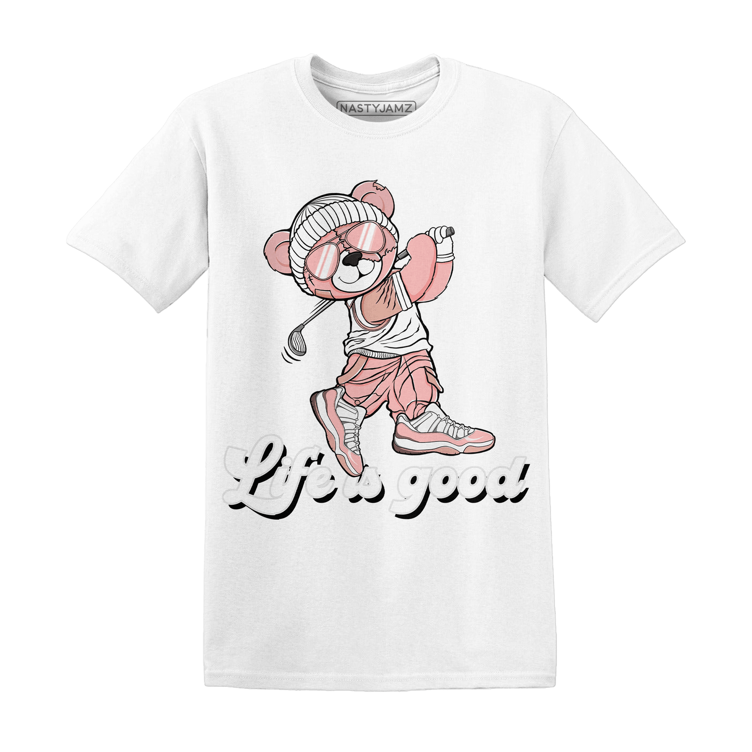 Low Legend Pink 11s T Shirt Match BER Like Golf - NastyJamz