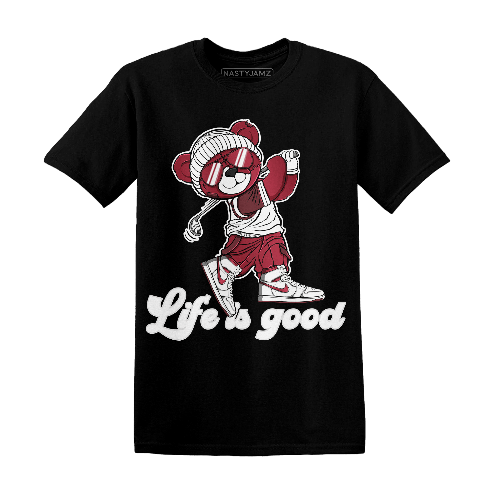 High 85 Metallic Burgundy 1s T Shirt Match BER Like Golf - NastyJamz