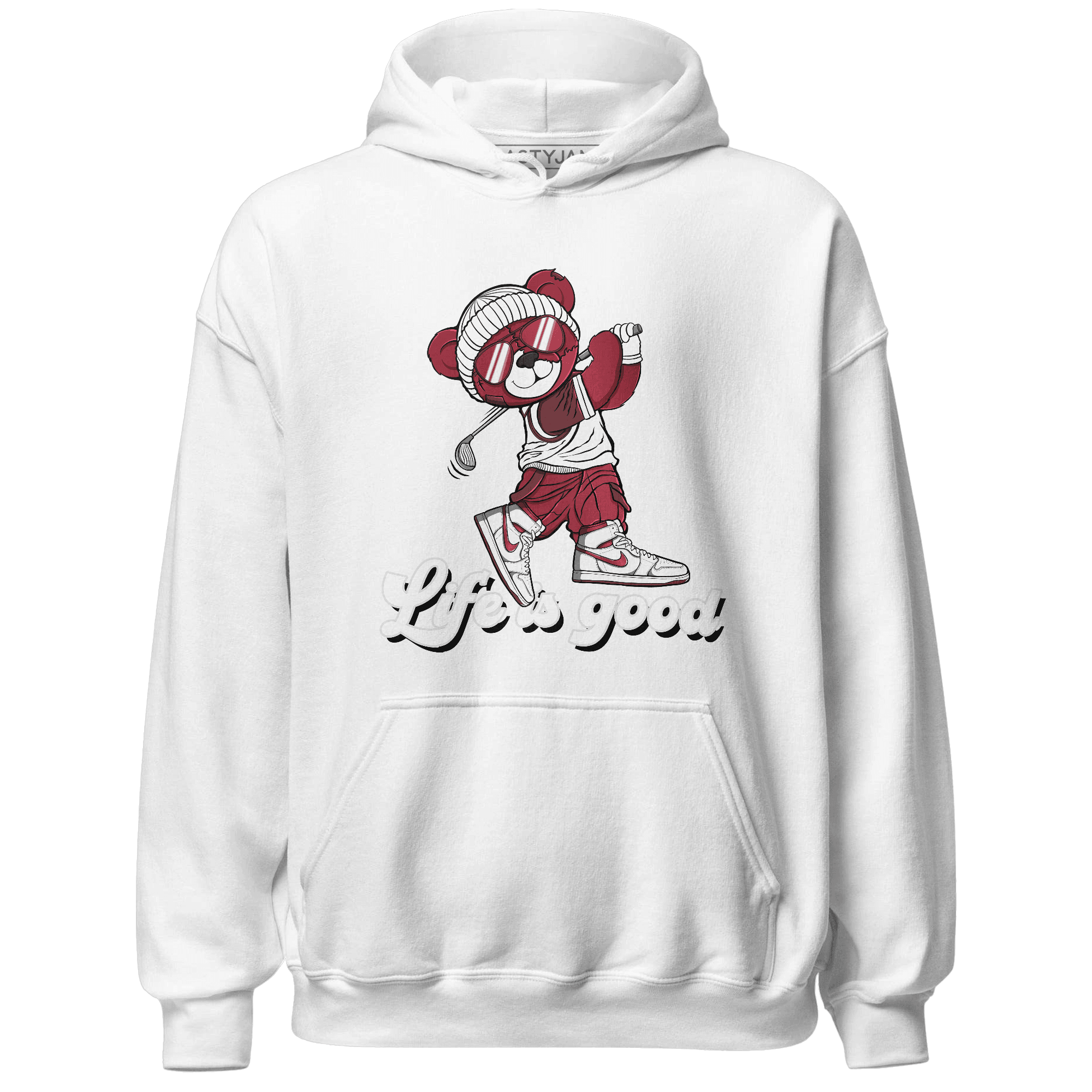 High 85 Metallic Burgundy 1s Hoodie Match BER Like Golf - NastyJamz