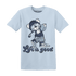 Mid Diffused Blue Grey 1s T Shirt Match BER Like Golf - NastyJamz