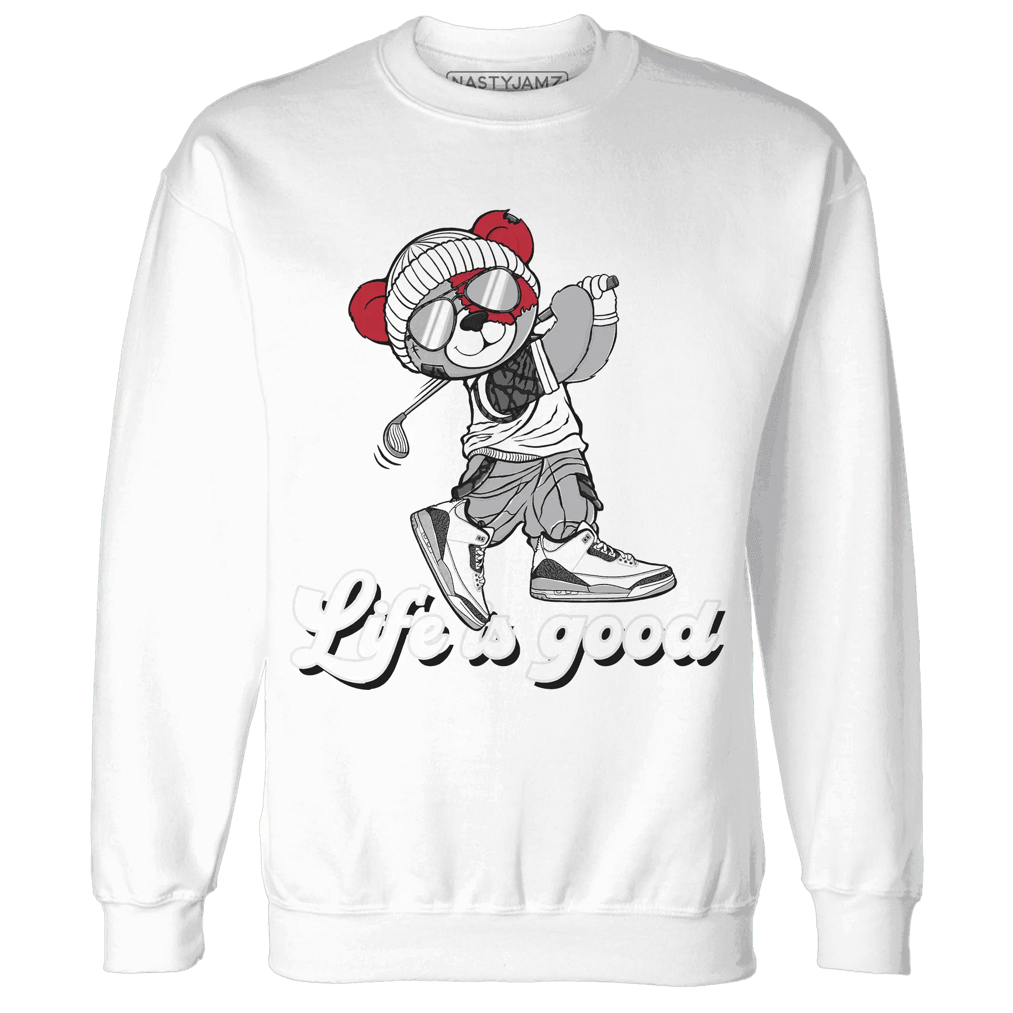 Cement-Grey-3s-Sweatshirt-Match-BER-Like-Golf
