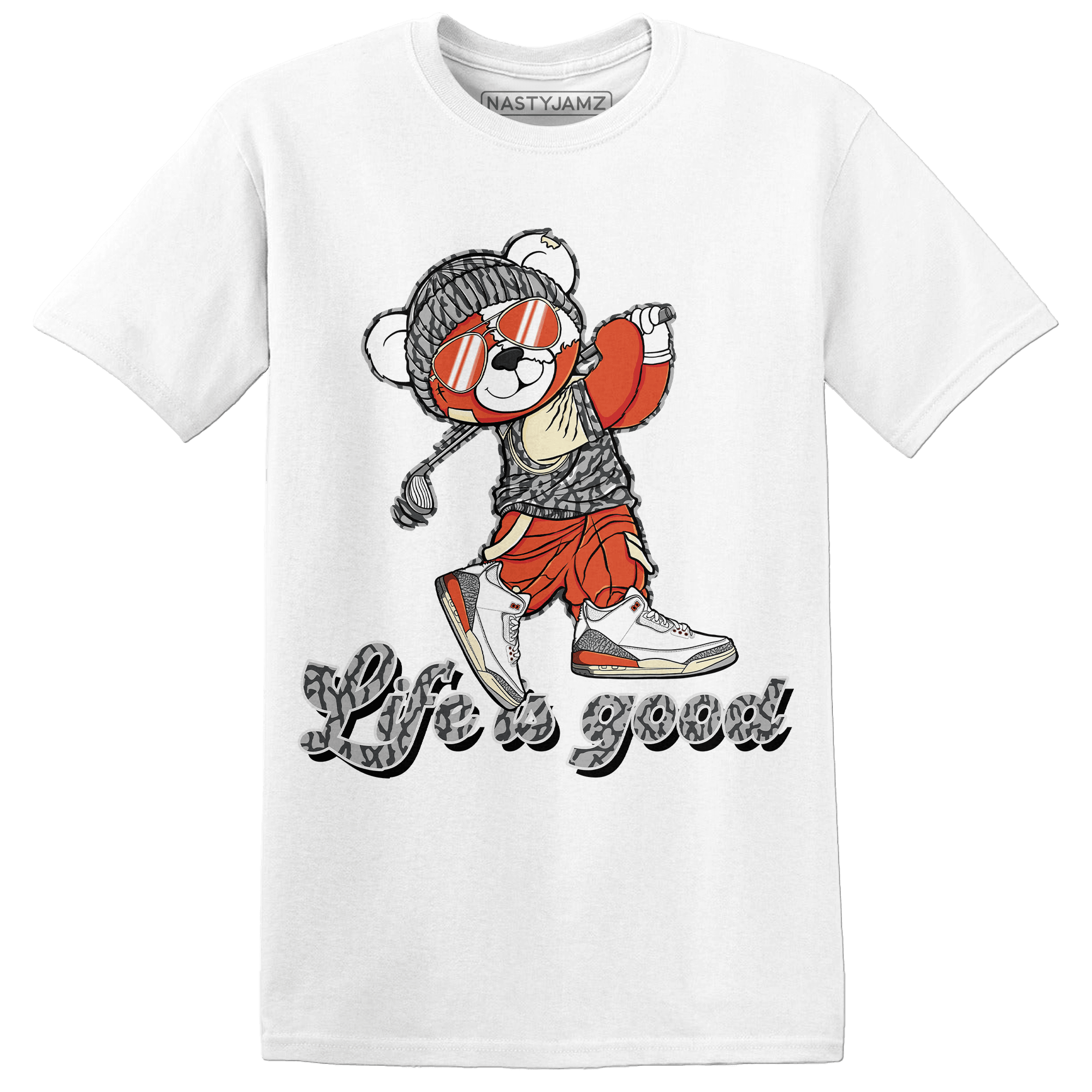 Georgia Peach 3s T Shirt Match BER Like Golf - NastyJamz