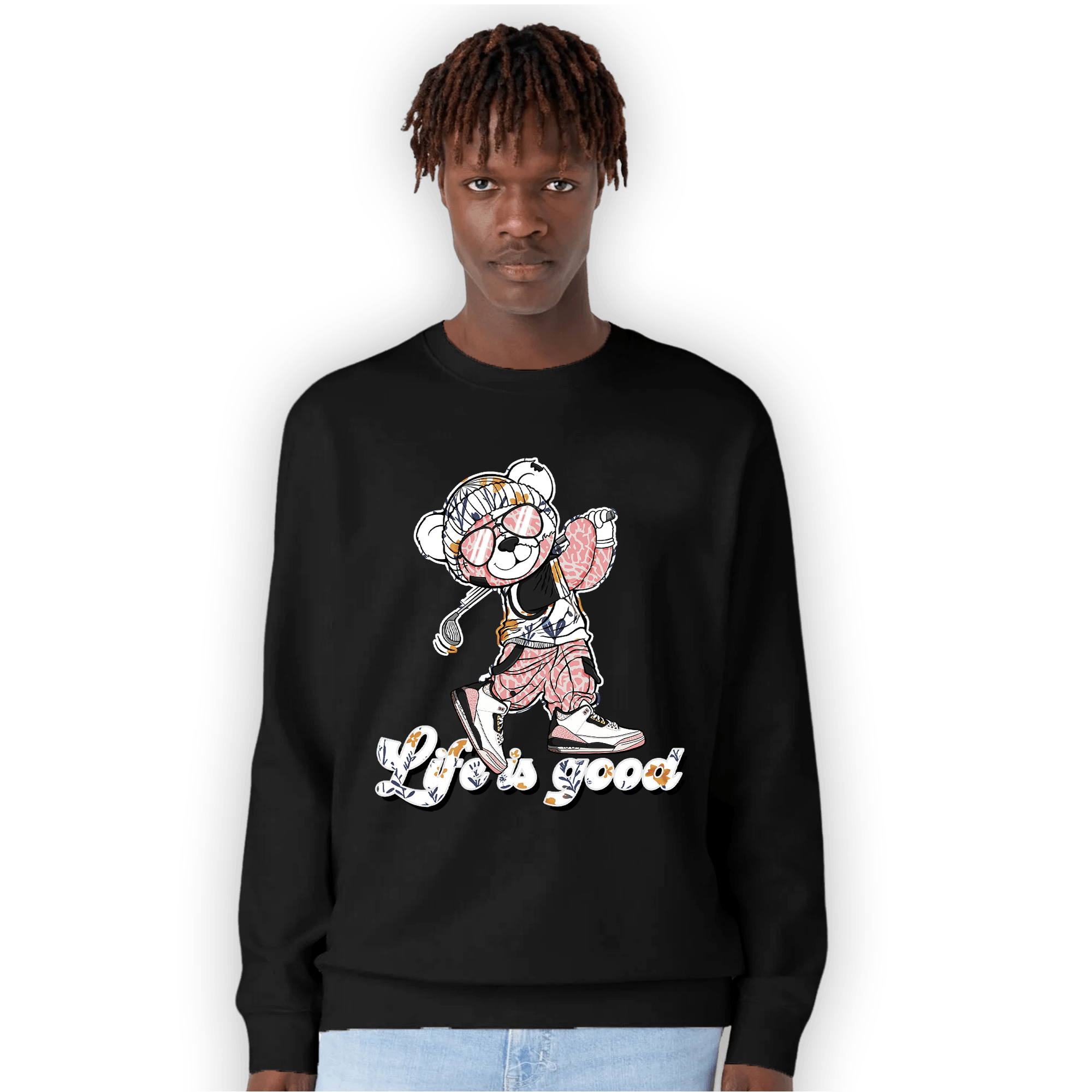 Red Stardust 3s Sweatshirt Match BER Like Golf - NastyJamz