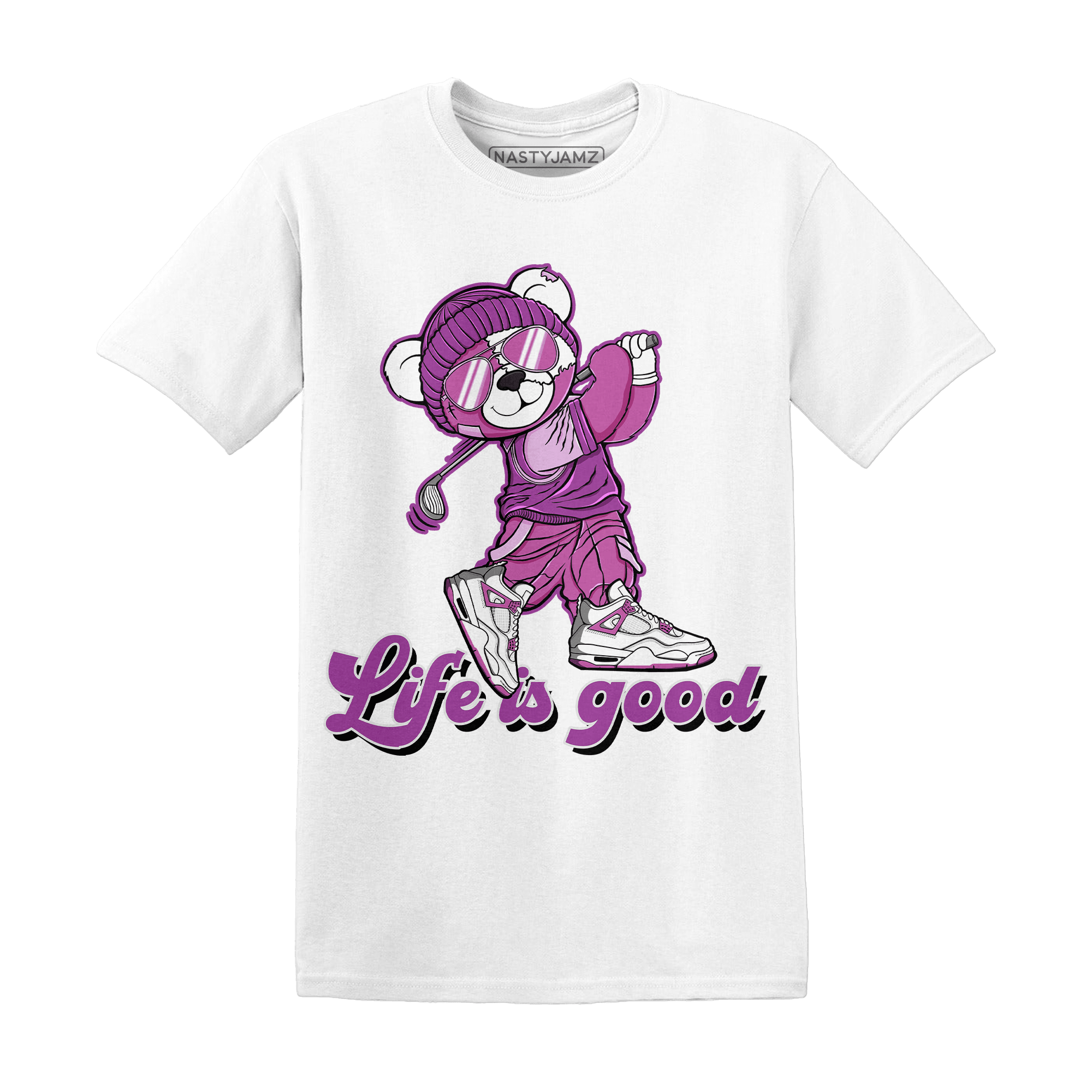 GS Hyper Violet 4s T Shirt Match BER Like Golf - NastyJamz