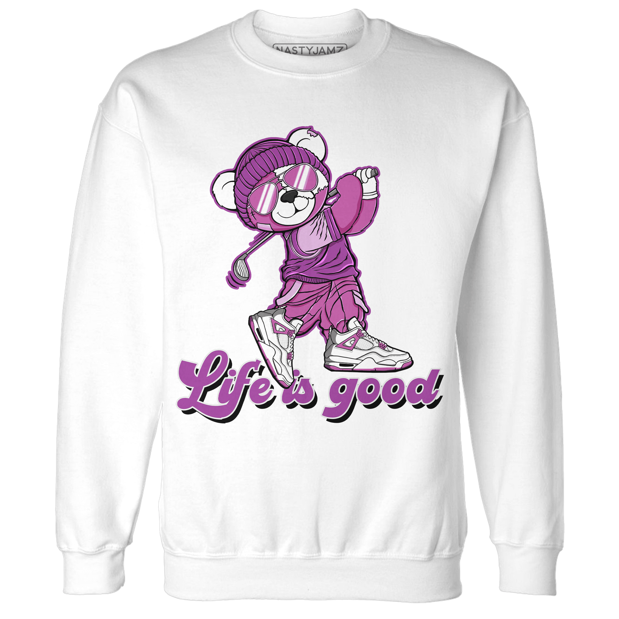 GS Hyper Violet 4s Sweatshirt Match BER Like Golf - NastyJamz