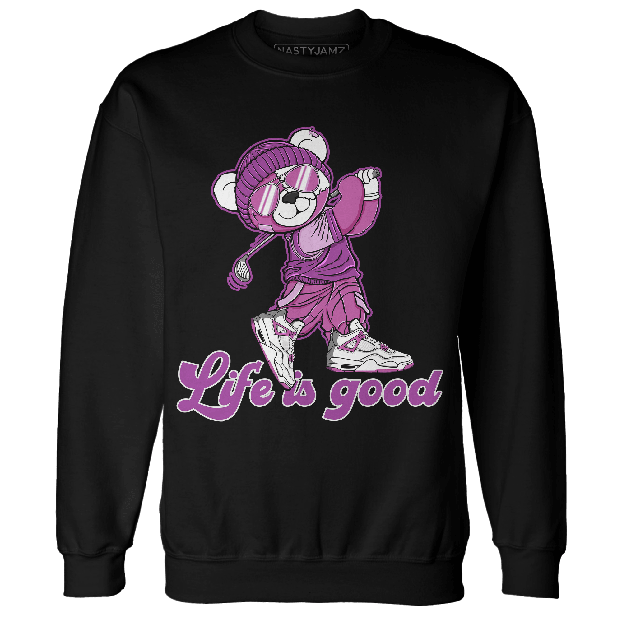 GS Hyper Violet 4s Sweatshirt Match BER Like Golf - NastyJamz