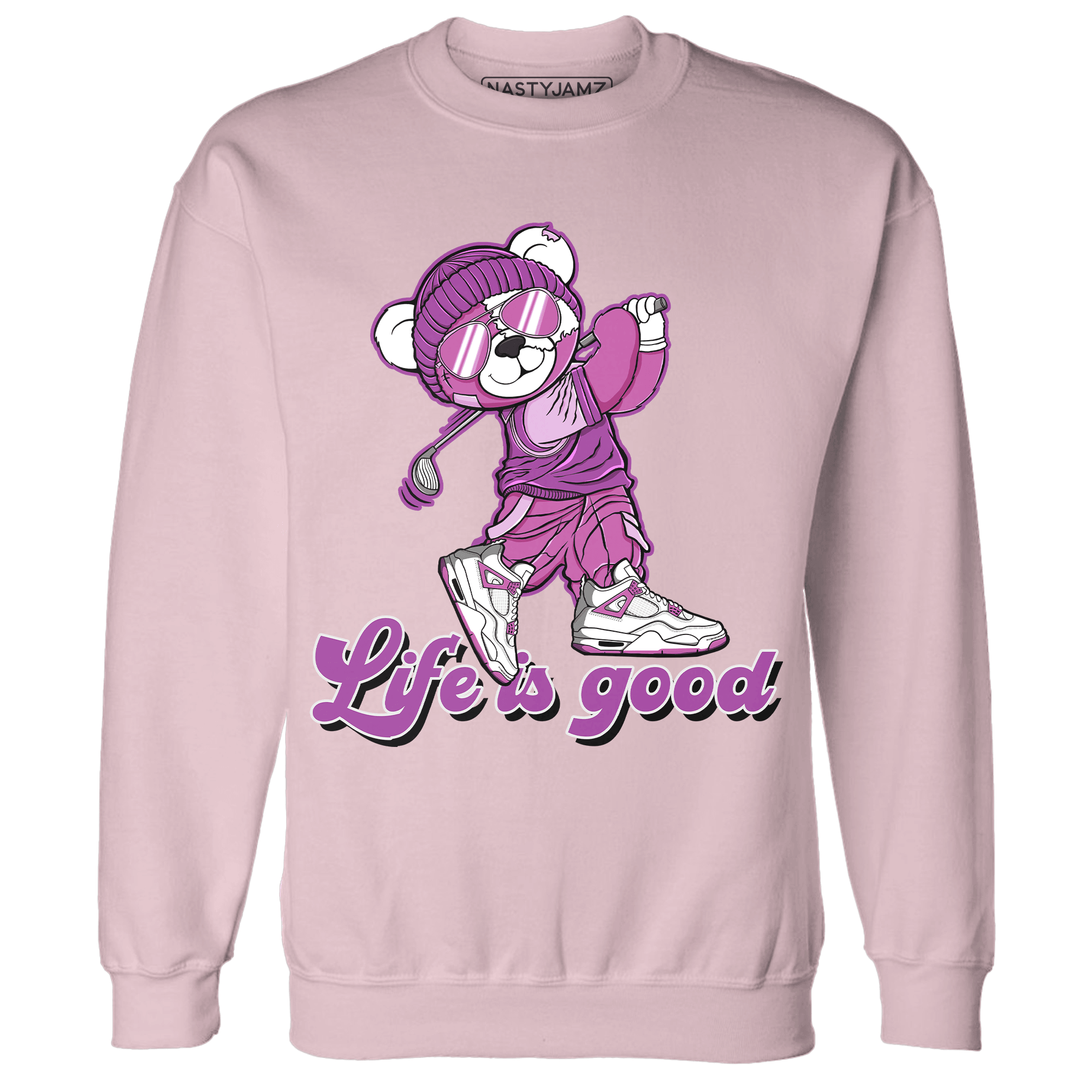 GS Hyper Violet 4s Sweatshirt Match BER Like Golf - NastyJamz