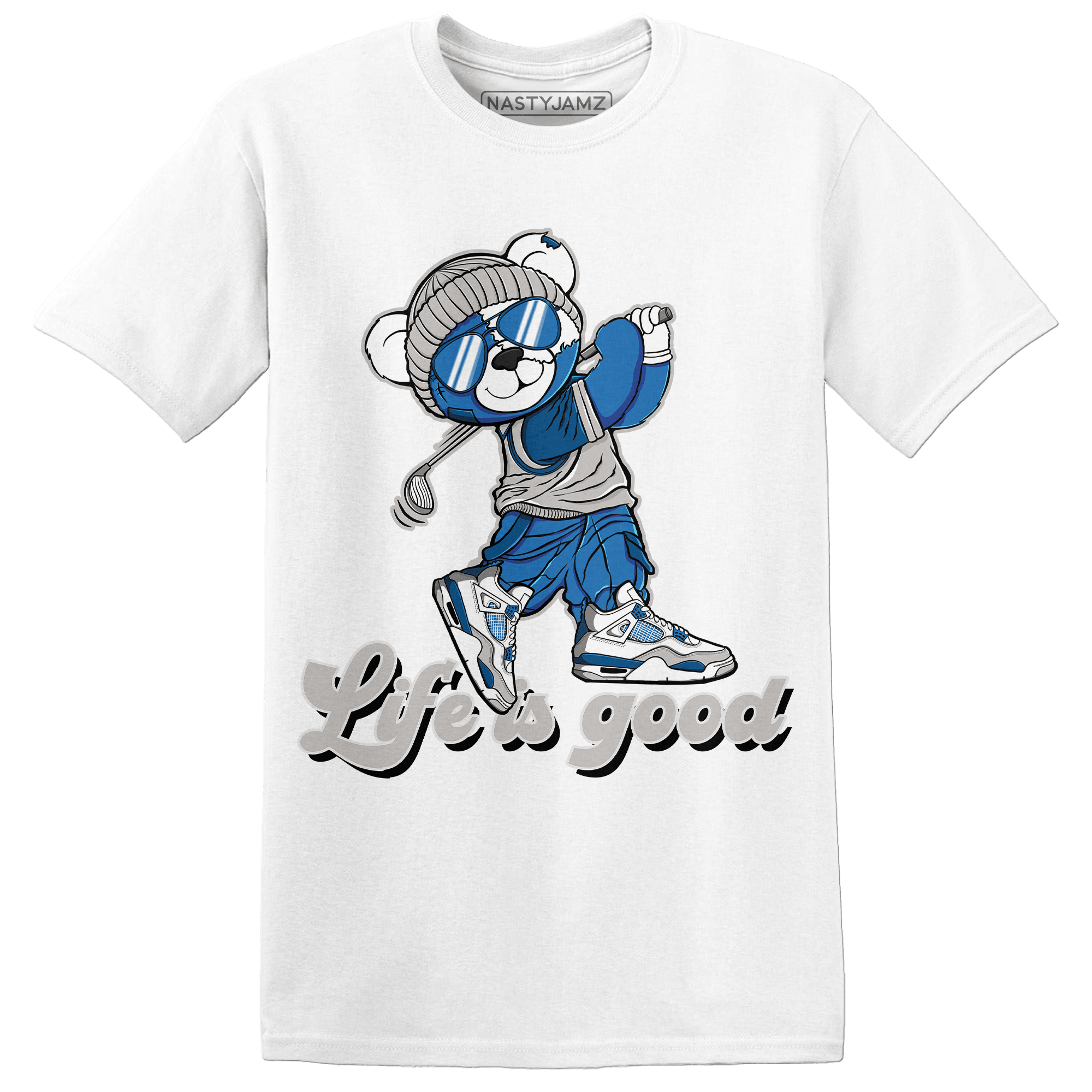 Industrial Blue 4s T Shirt Match BER Like Golf - NastyJamz