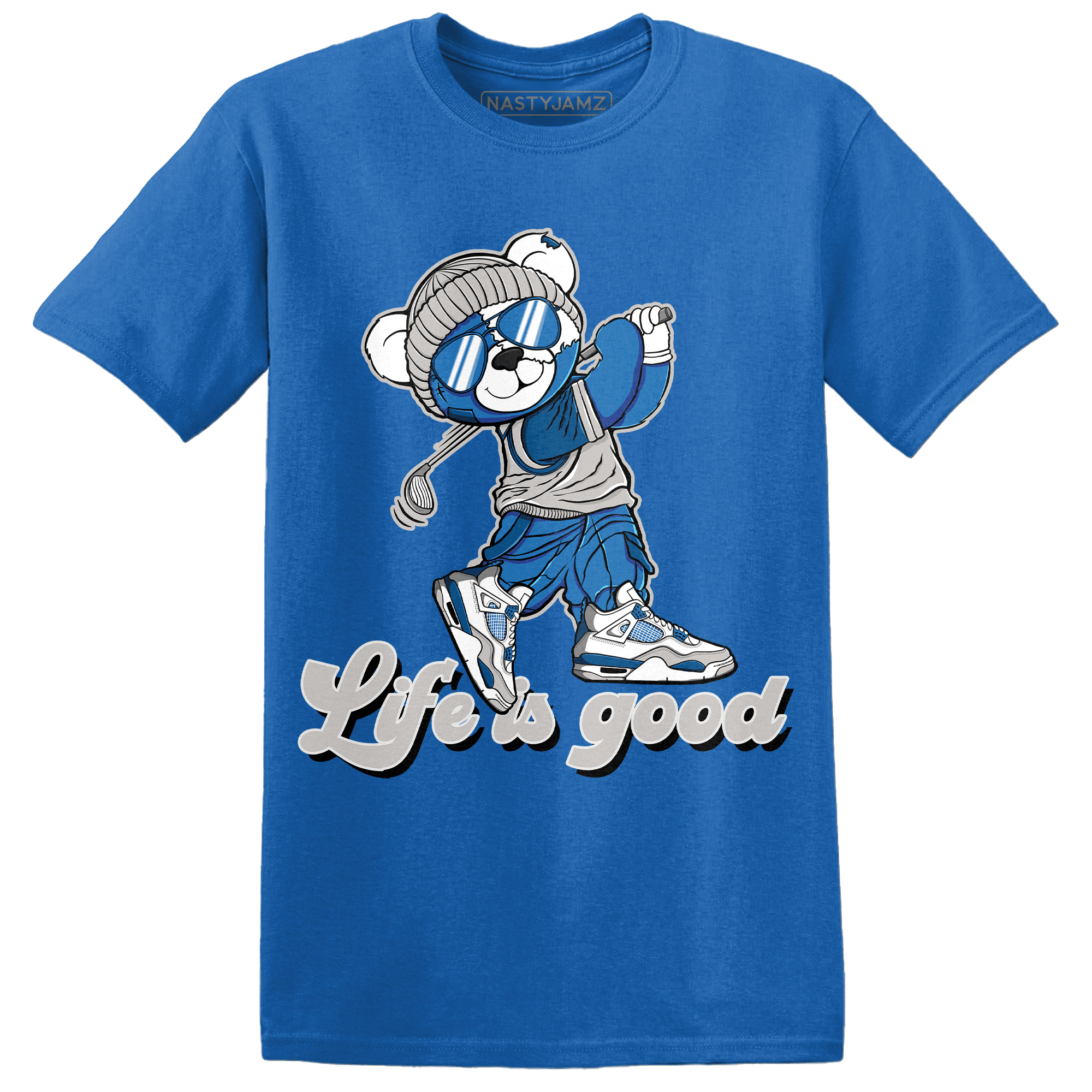 Industrial Blue 4s T Shirt Match BER Like Golf - NastyJamz
