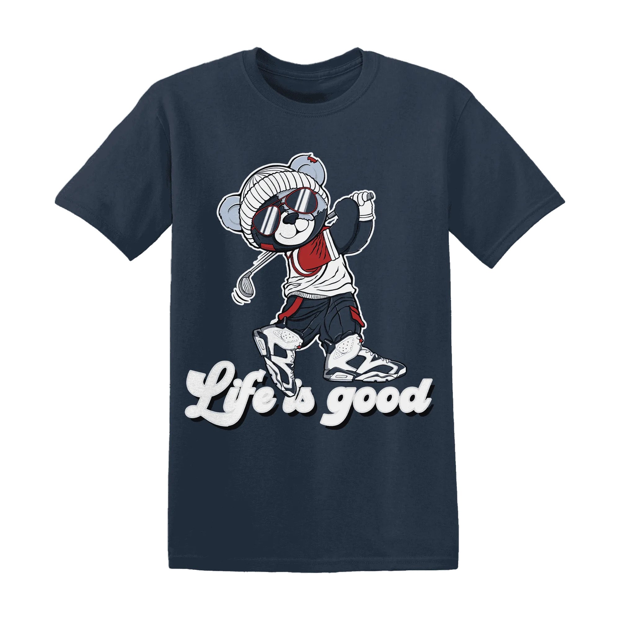 White-Navy-6s-T-Shirt-Match-BER-Like-Golf