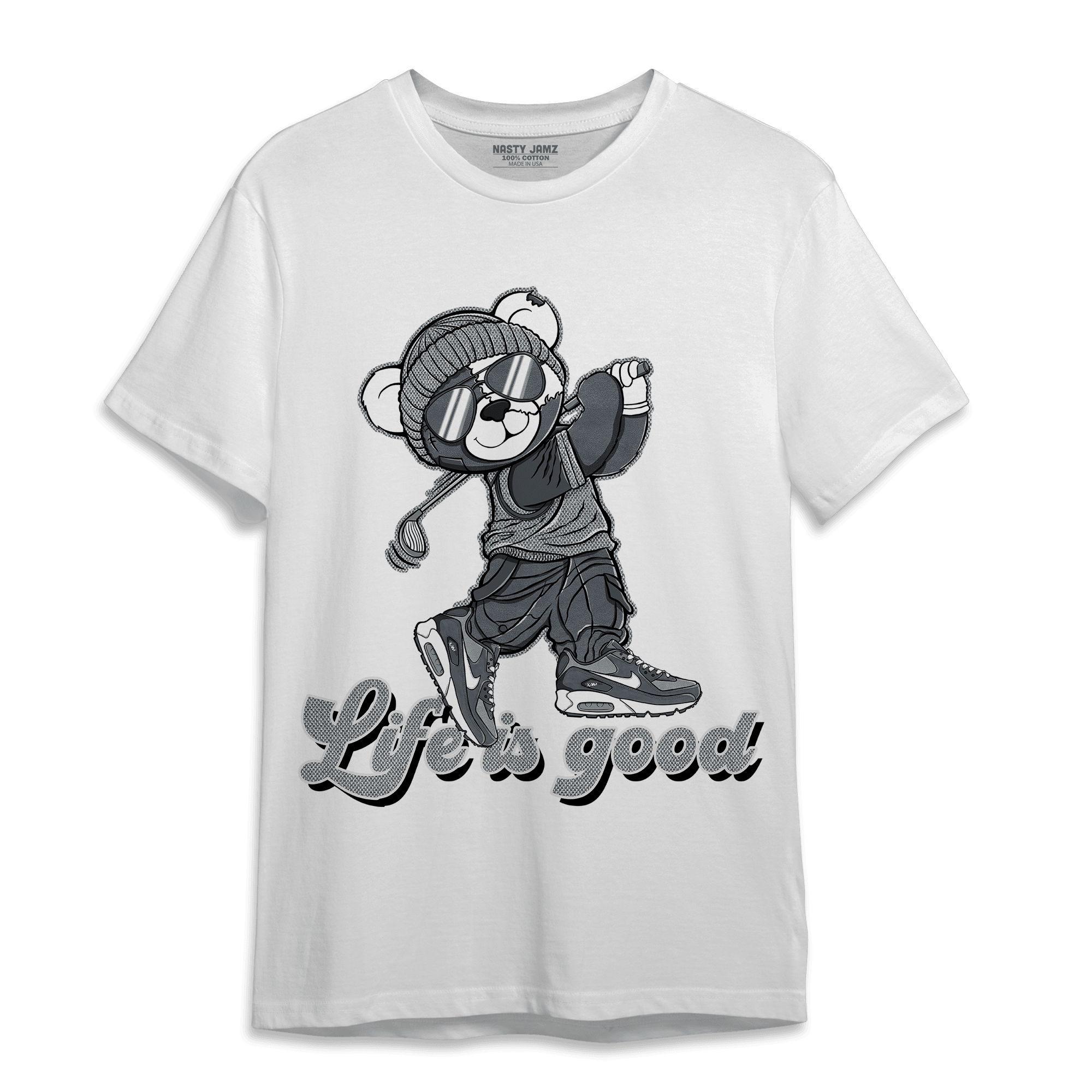Air Max 90 Iron Grey T Shirt Match BER Like Golf - NastyJamz