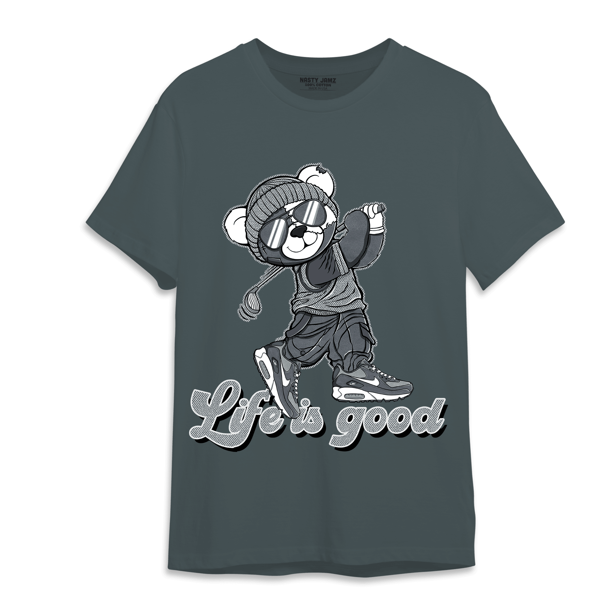 Air Max 90 Iron Grey T Shirt Match BER Like Golf - NastyJamz