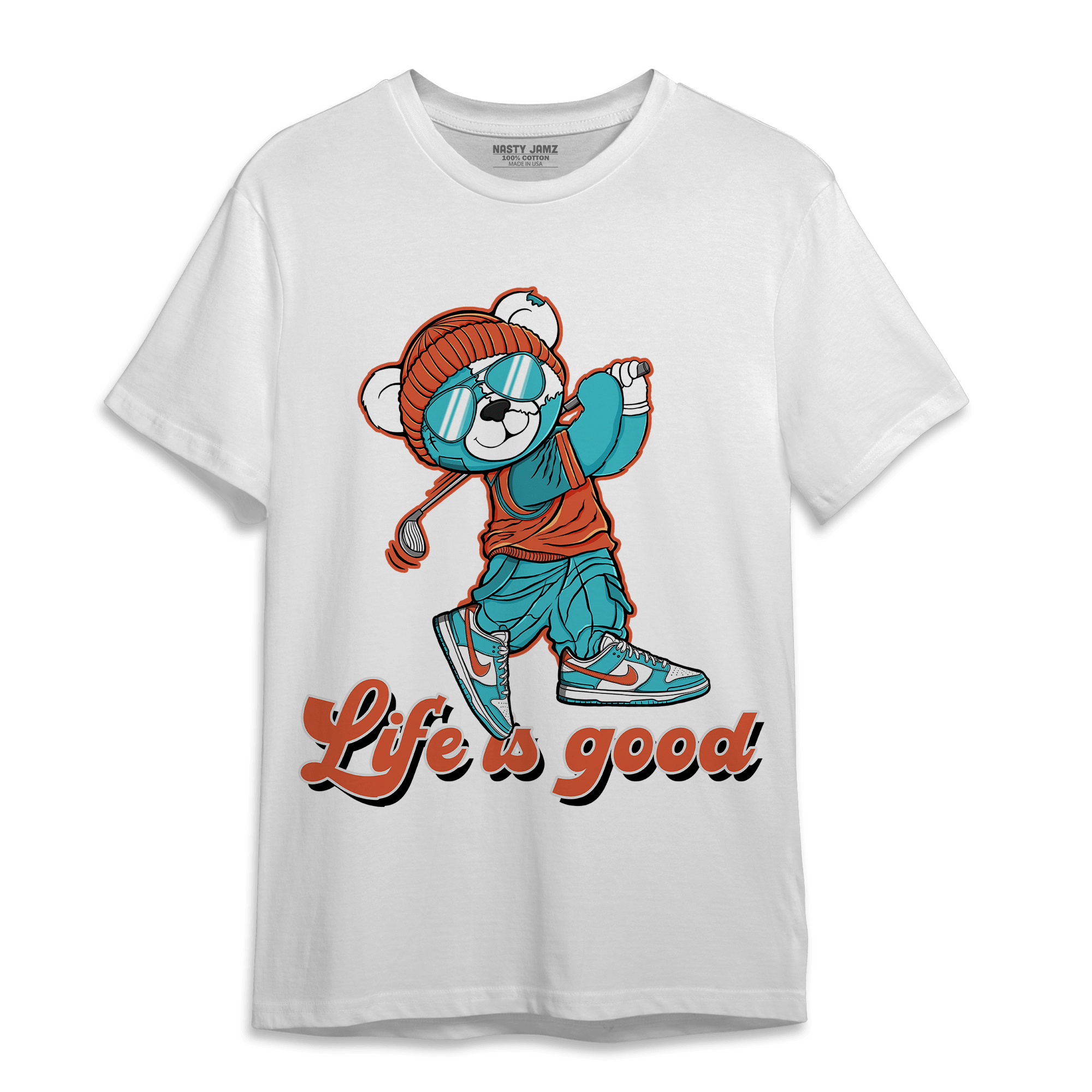 Dunk Low Dolphins T Shirt Match BER Like Golf - NastyJamz