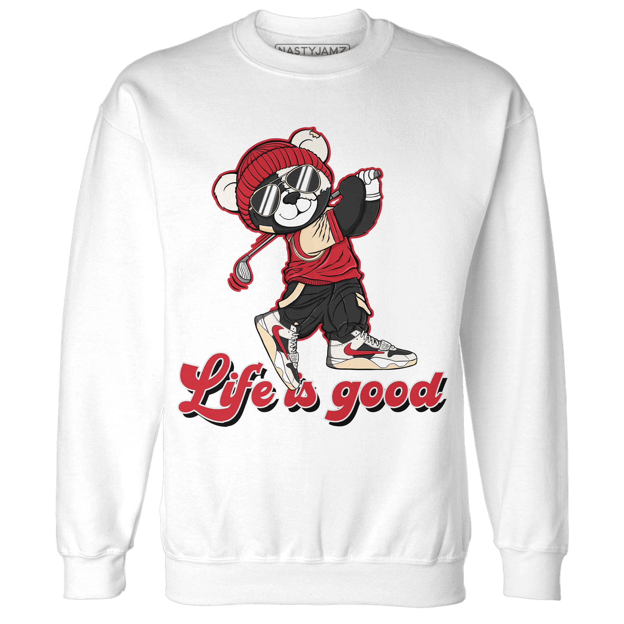 Jumman Jack University Red Sweatshirt Match BER Like Golf - NastyJamz