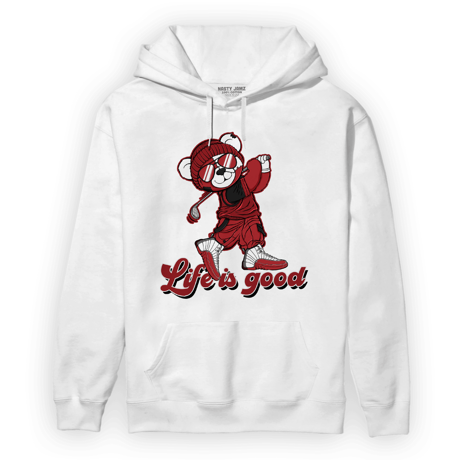 Cherry 12s Hoodie Match BER Like Golf - NastyJamz