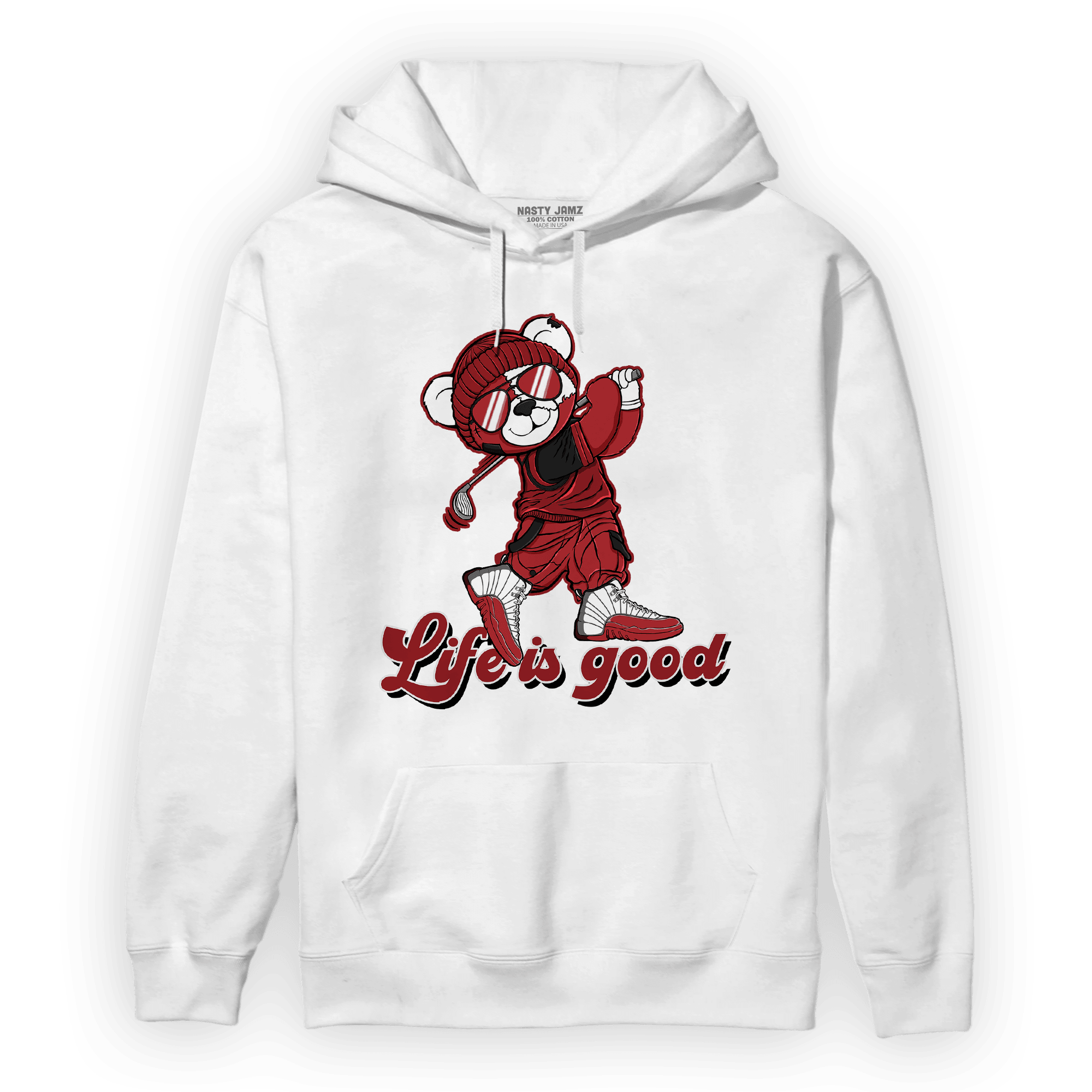 Cherry 12s Hoodie Match BER Like Golf - NastyJamz