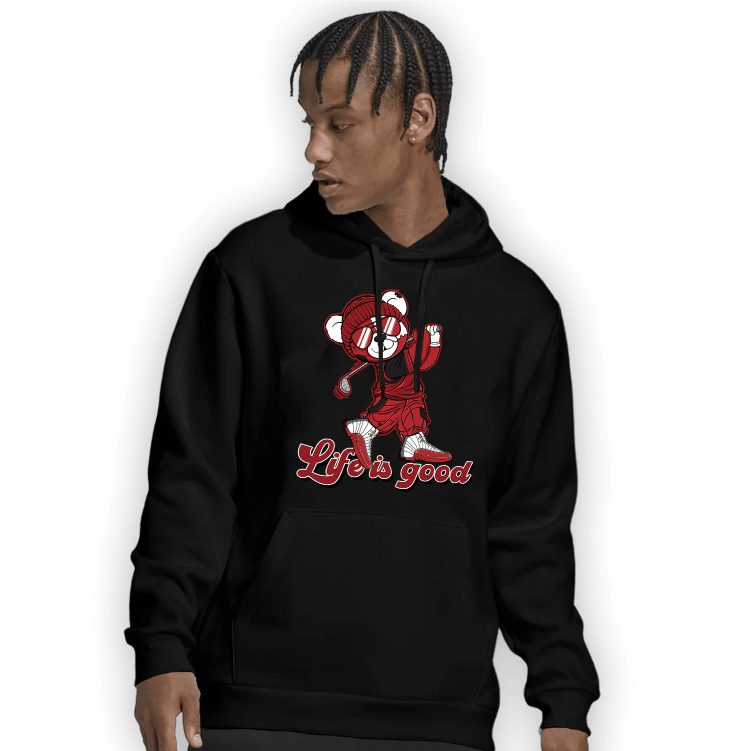Cherry 12s Hoodie Match BER Like Golf - NastyJamz