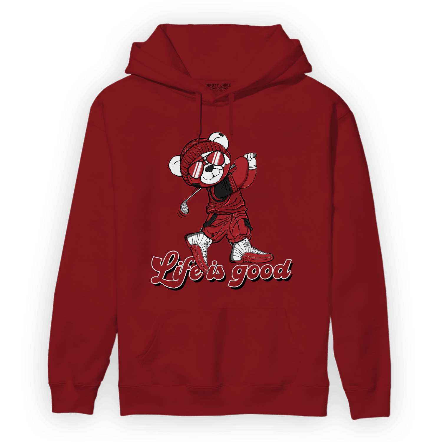 Cherry 12s Hoodie Match BER Like Golf - NastyJamz