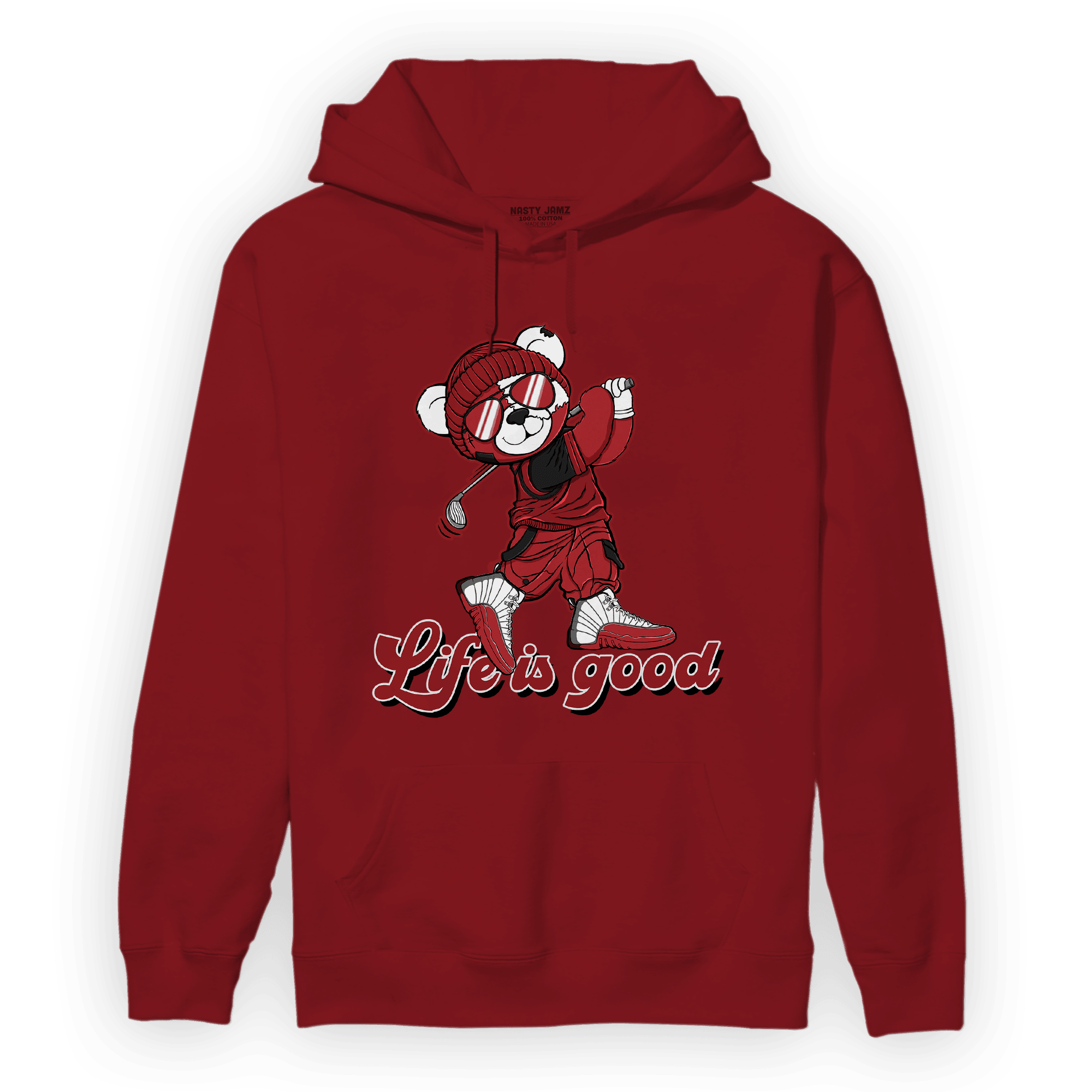 Cherry 12s Hoodie Match BER Like Golf - NastyJamz