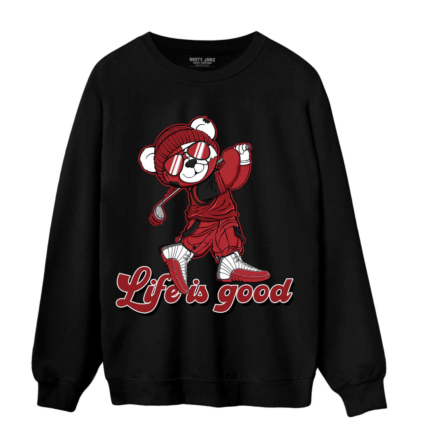Cherry 12s Sweatshirt Match BER Like Golf - NastyJamz