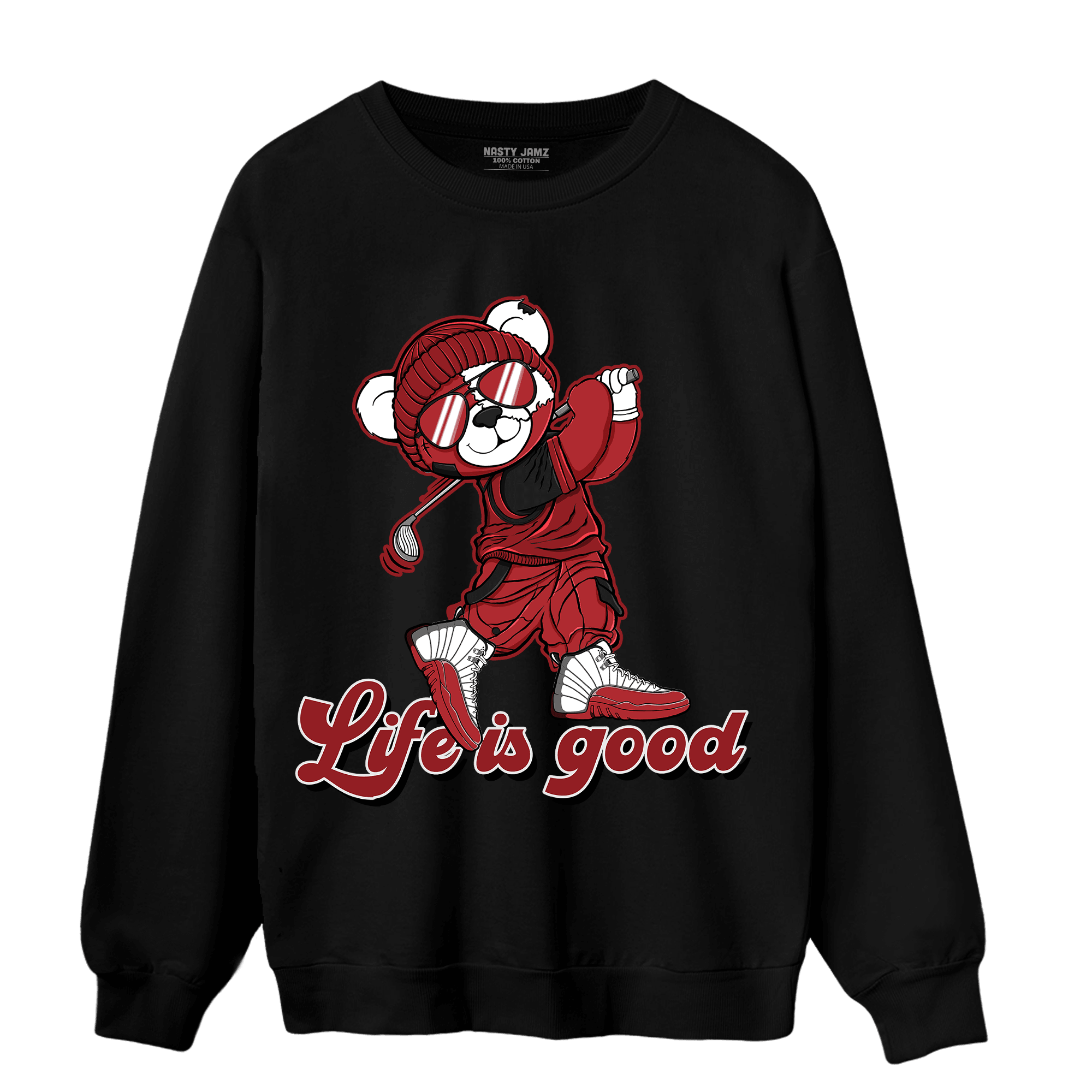 Cherry 12s Sweatshirt Match BER Like Golf - NastyJamz