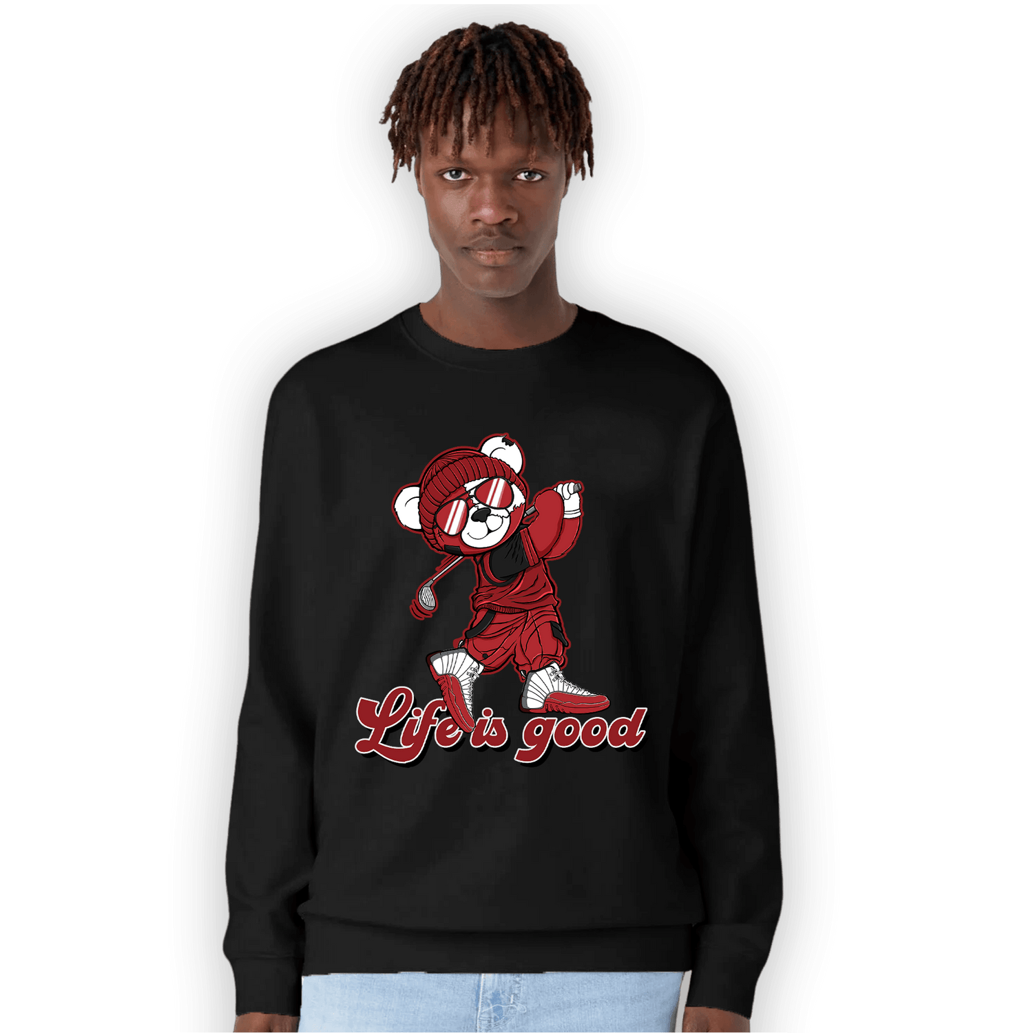 Cherry 12s Sweatshirt Match BER Like Golf - NastyJamz