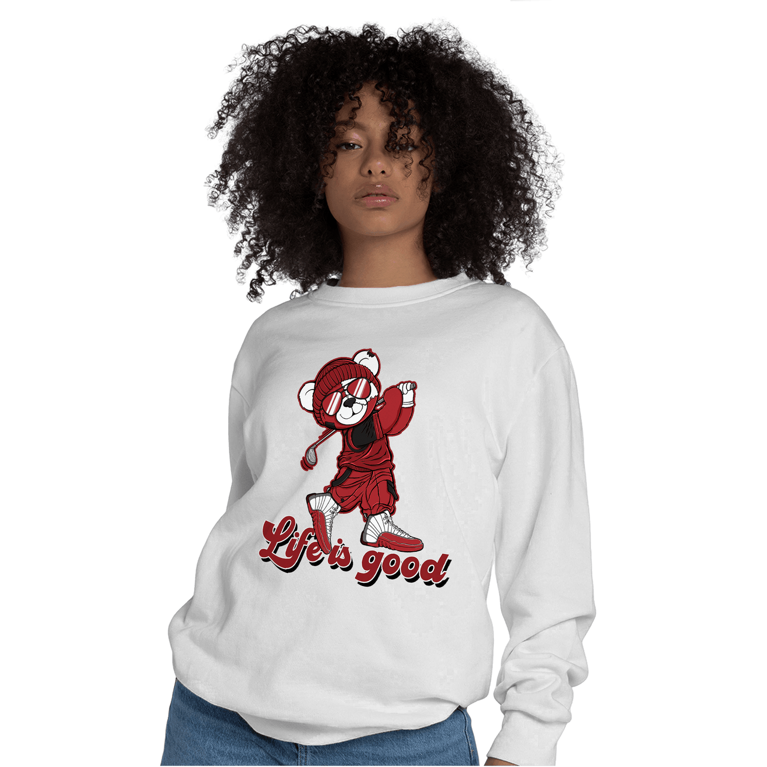 Cherry 12s Sweatshirt Match BER Like Golf - NastyJamz