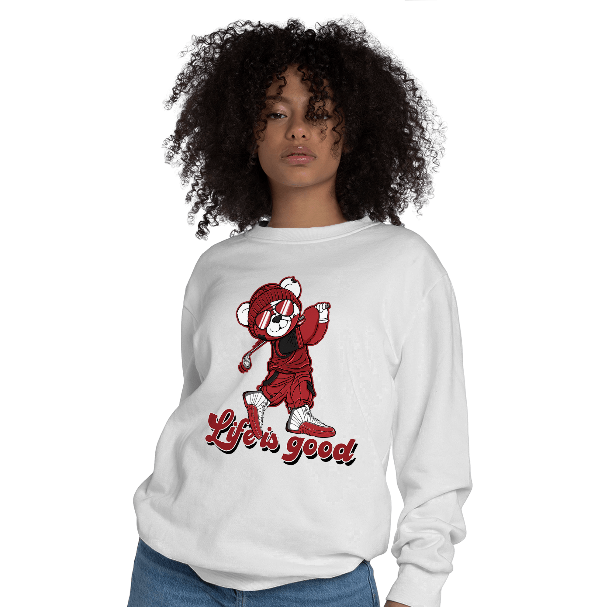 Cherry 12s Sweatshirt Match BER Like Golf - NastyJamz