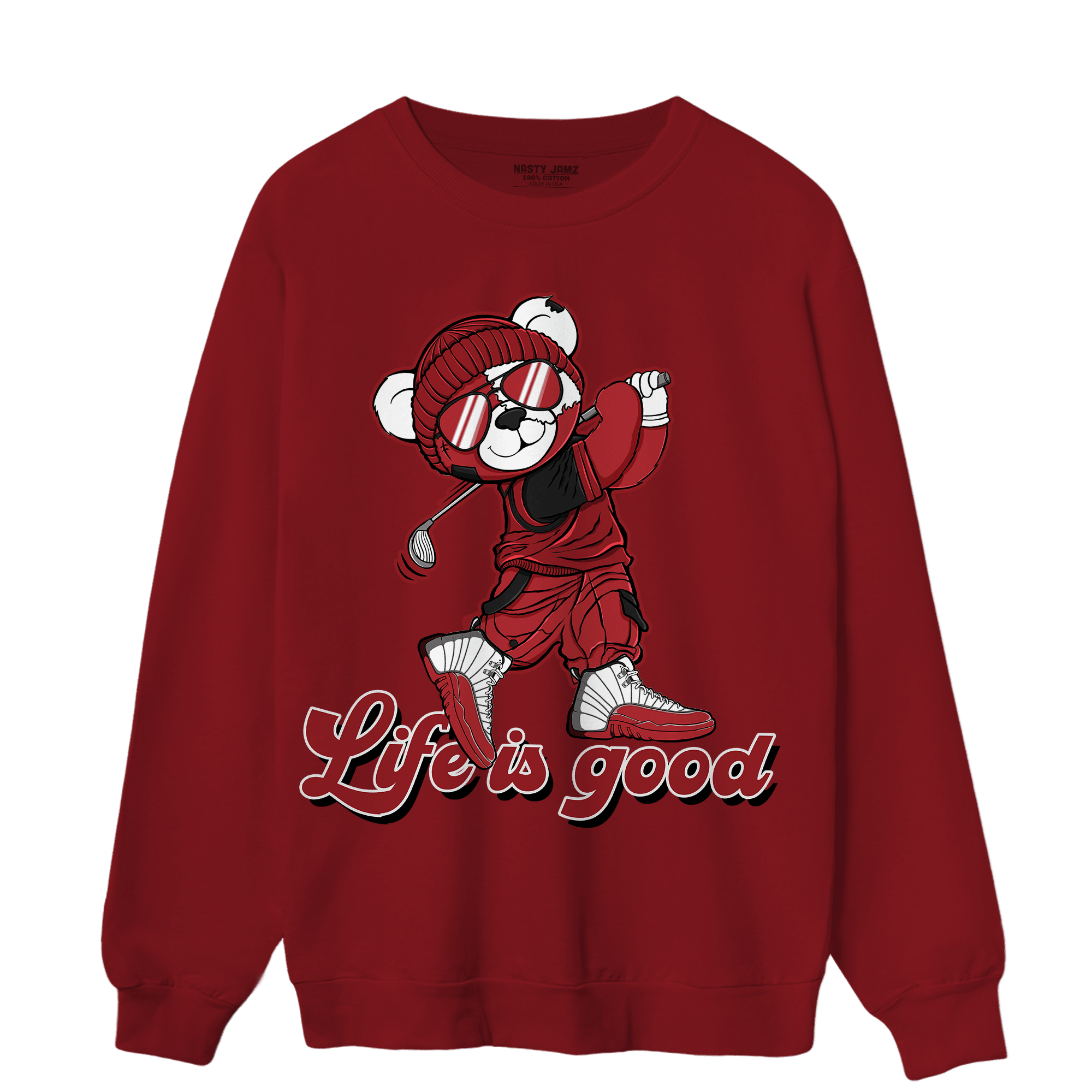Cherry 12s Sweatshirt Match BER Like Golf - NastyJamz