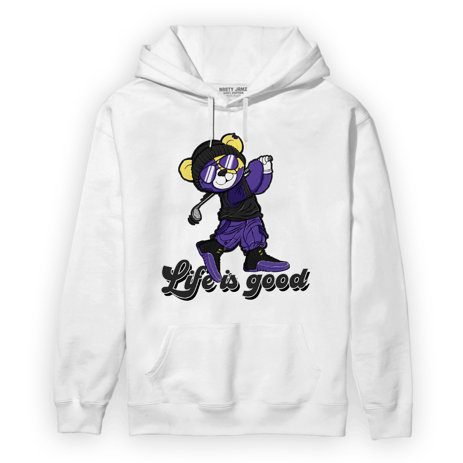 Field Purple 12s Hoodie Match BER Like Golf - NastyJamz