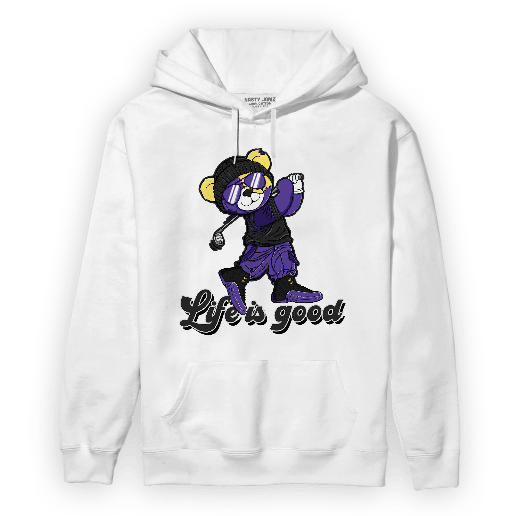 Field Purple 12s Hoodie Match BER Like Golf - NastyJamz