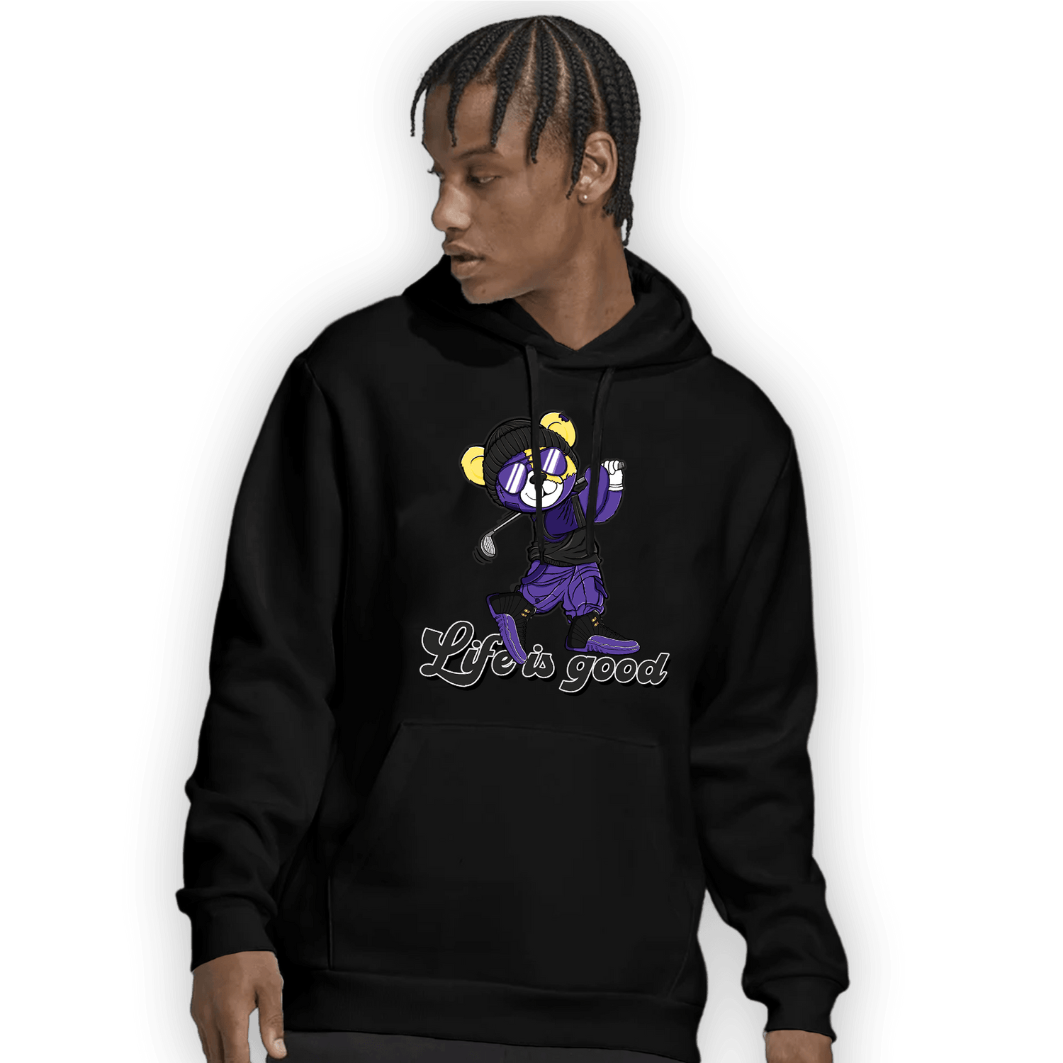 Field Purple 12s Hoodie Match BER Like Golf - NastyJamz