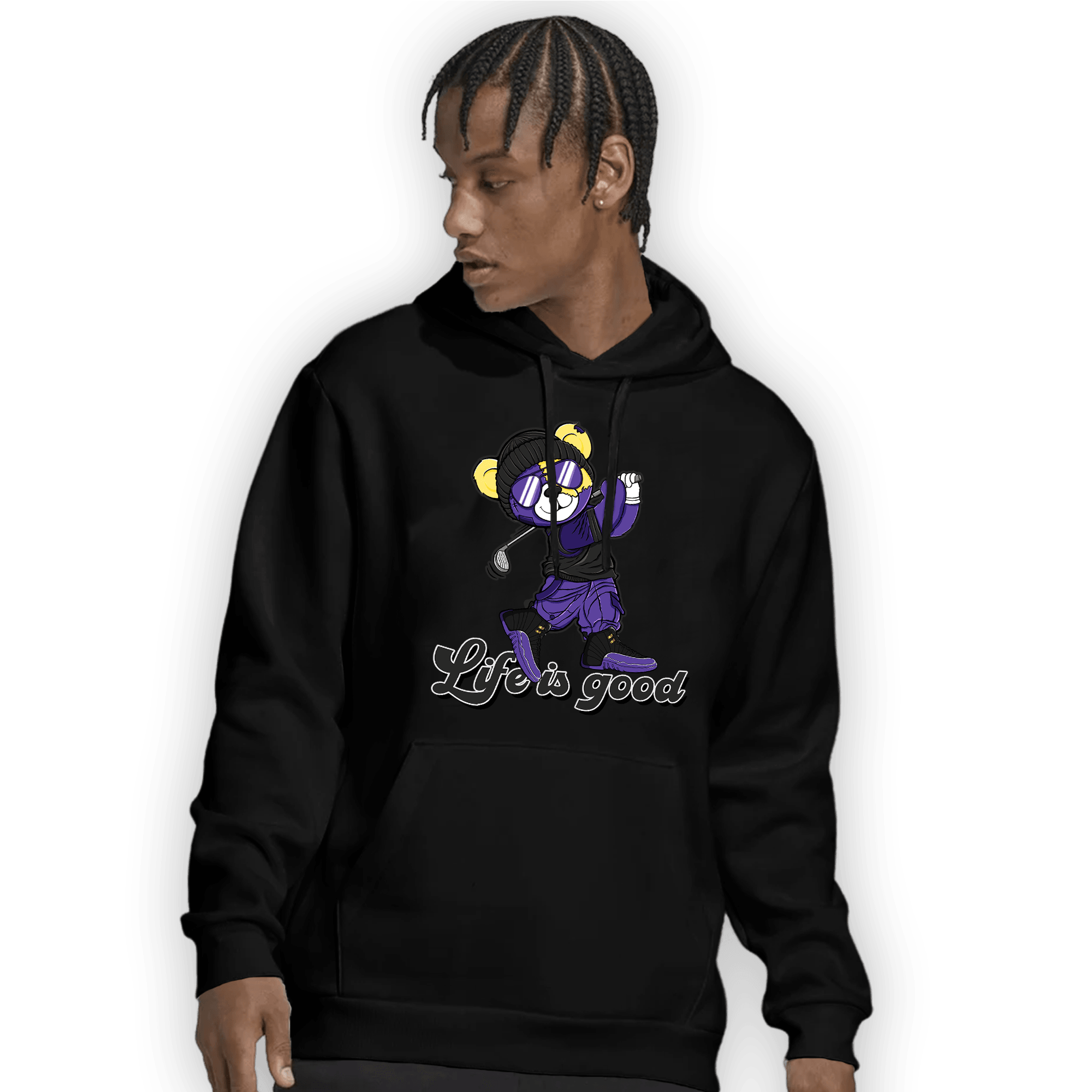 Field Purple 12s Hoodie Match BER Like Golf - NastyJamz