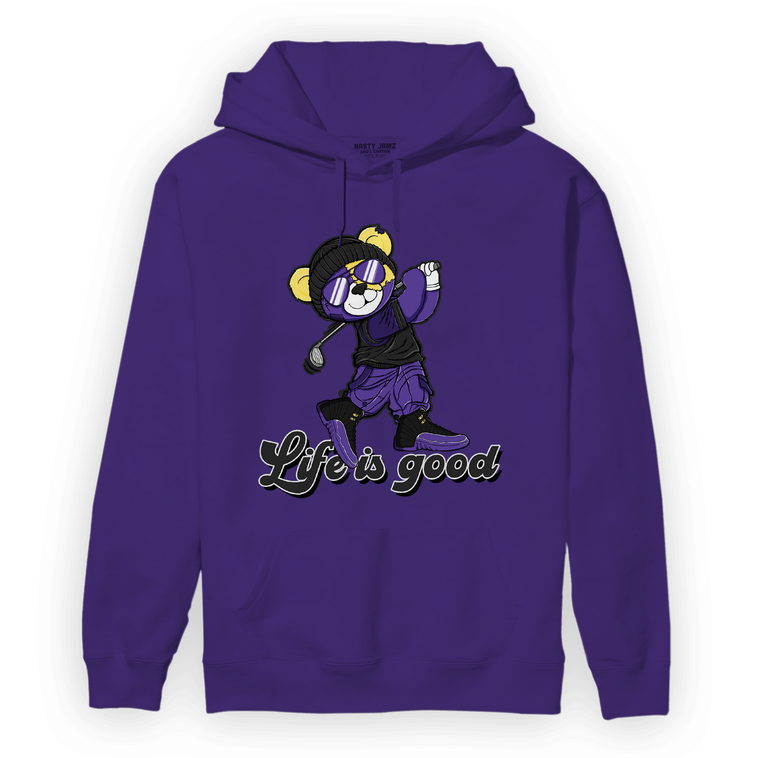 Field Purple 12s Hoodie Match BER Like Golf - NastyJamz
