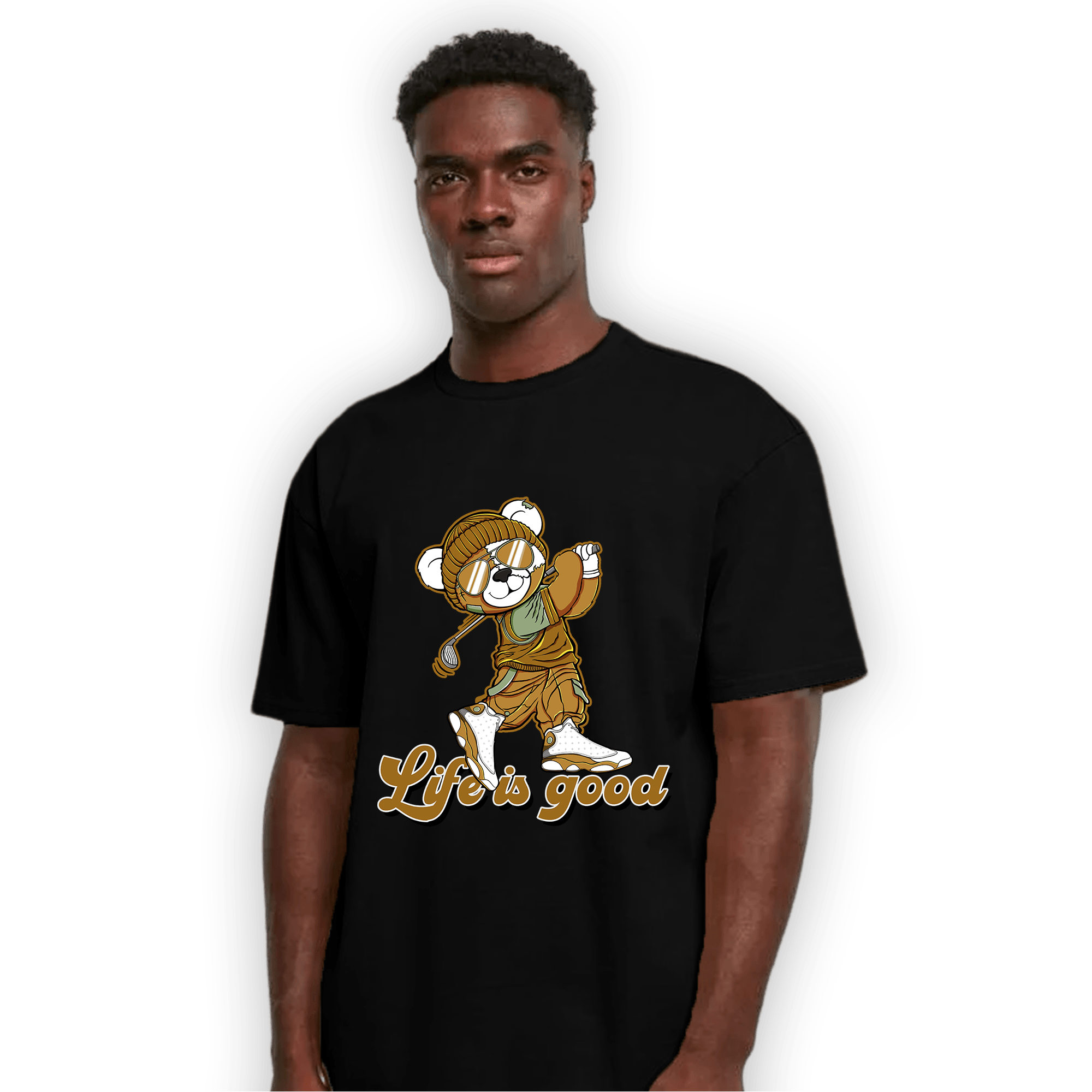 Wheat 13s T Shirt Match BER Like Golf - NastyJamz