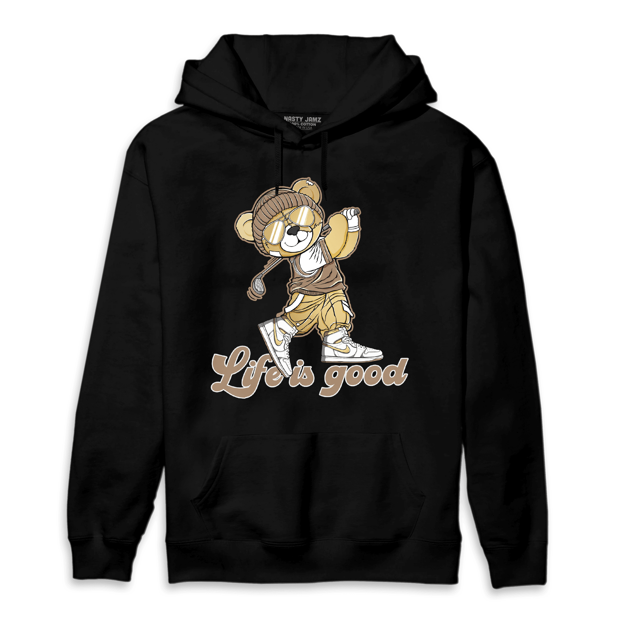 High OG Metallic Gold 1s Hoodie Match BER Like Golf - NastyJamz