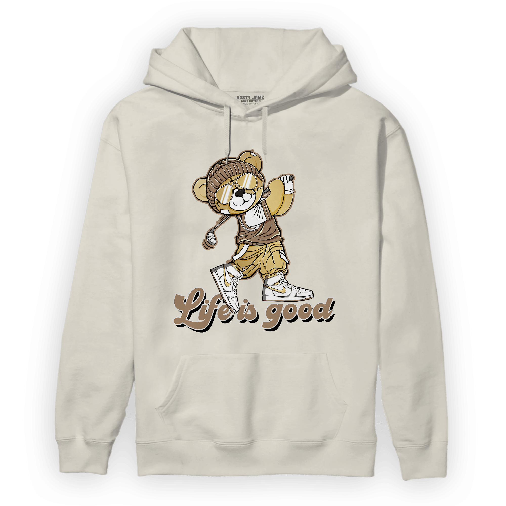 High OG Metallic Gold 1s Hoodie Match BER Like Golf - NastyJamz