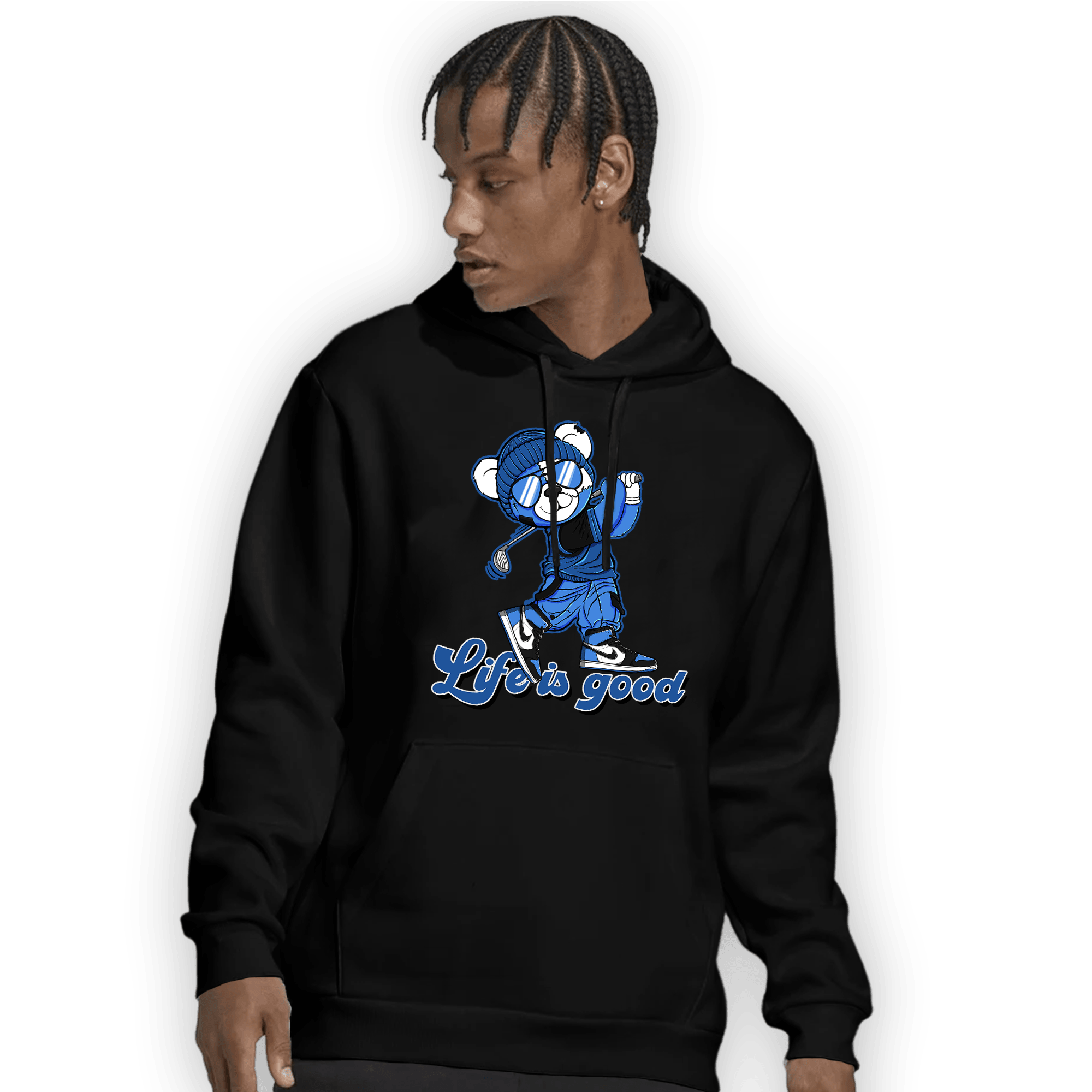 University Blue Toe 1s Hoodie Match BER Like Golf - NastyJamz