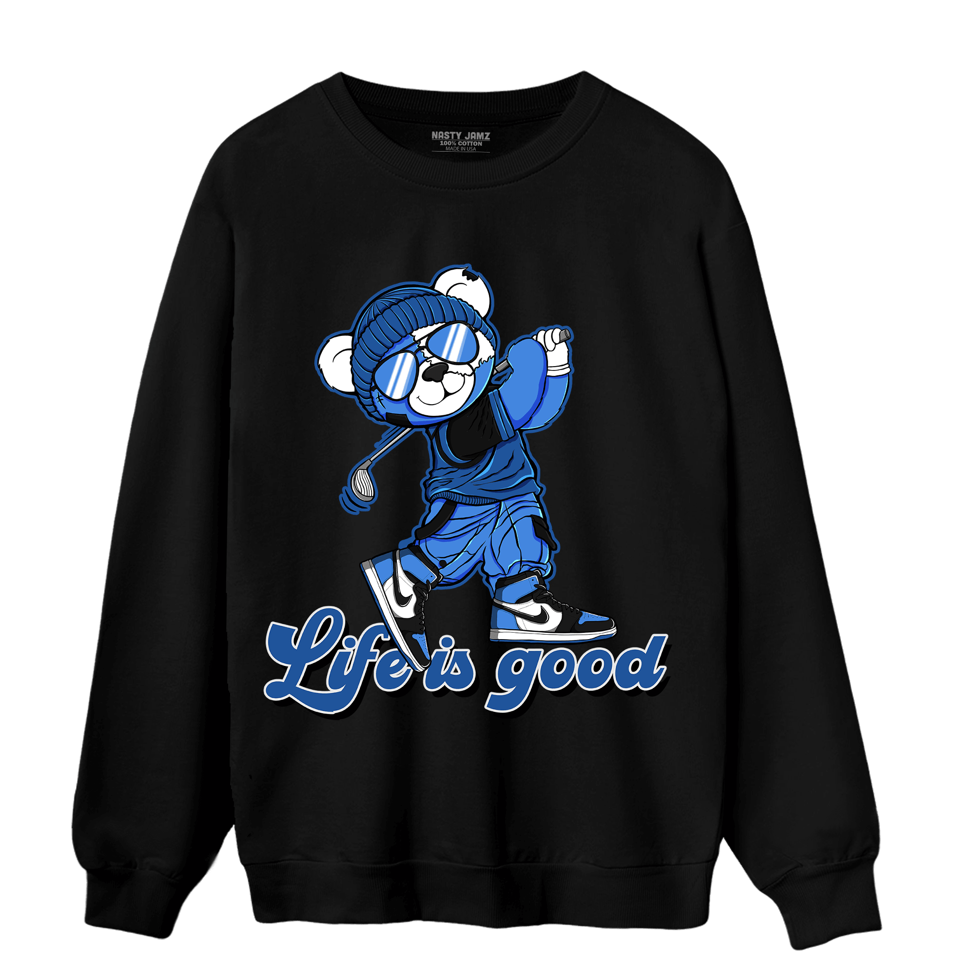 University Blue Toe 1s Sweatshirt Match BER Like Golf - NastyJamz