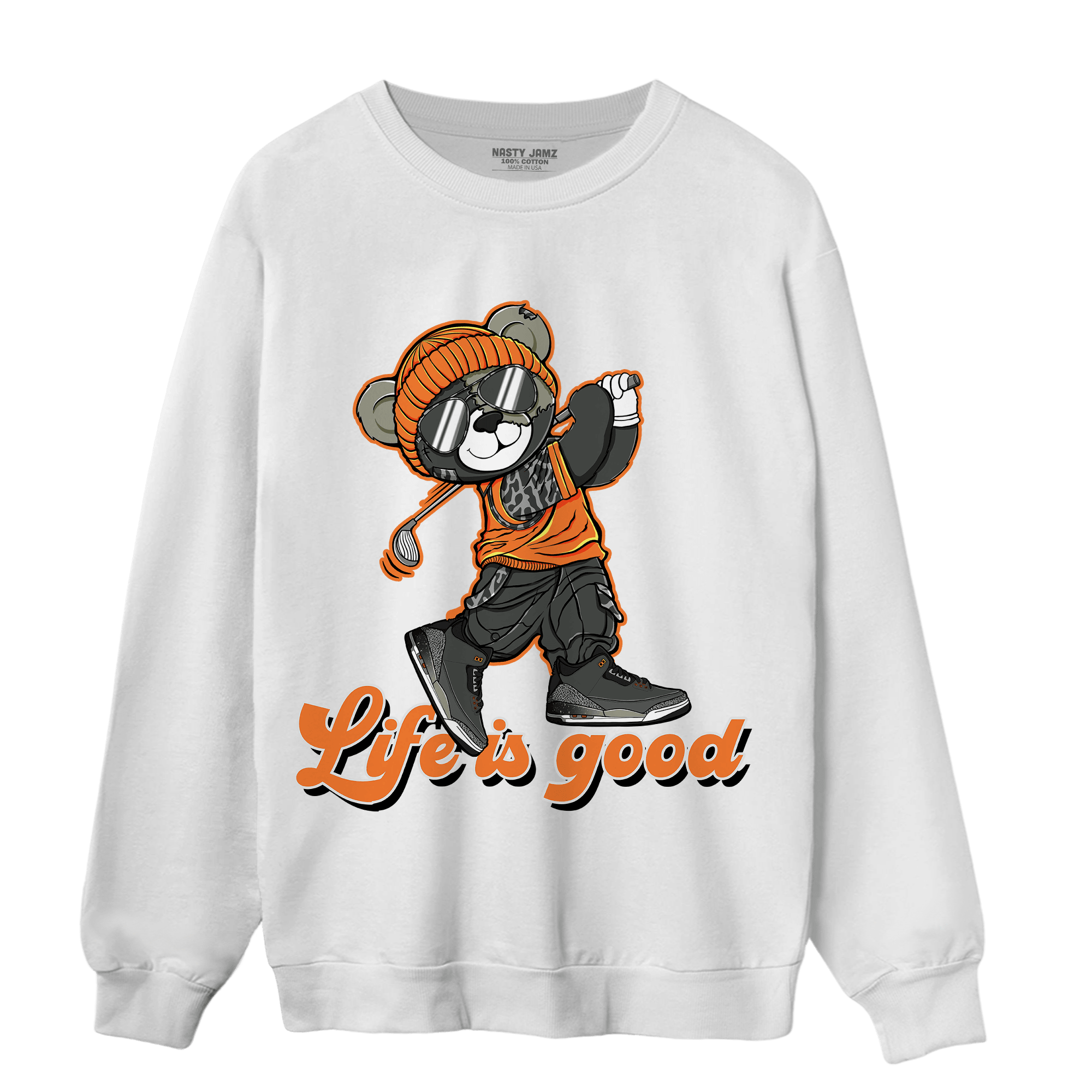 Fear Pack 3s Sweatshirt Match BER Like Golf - NastyJamz