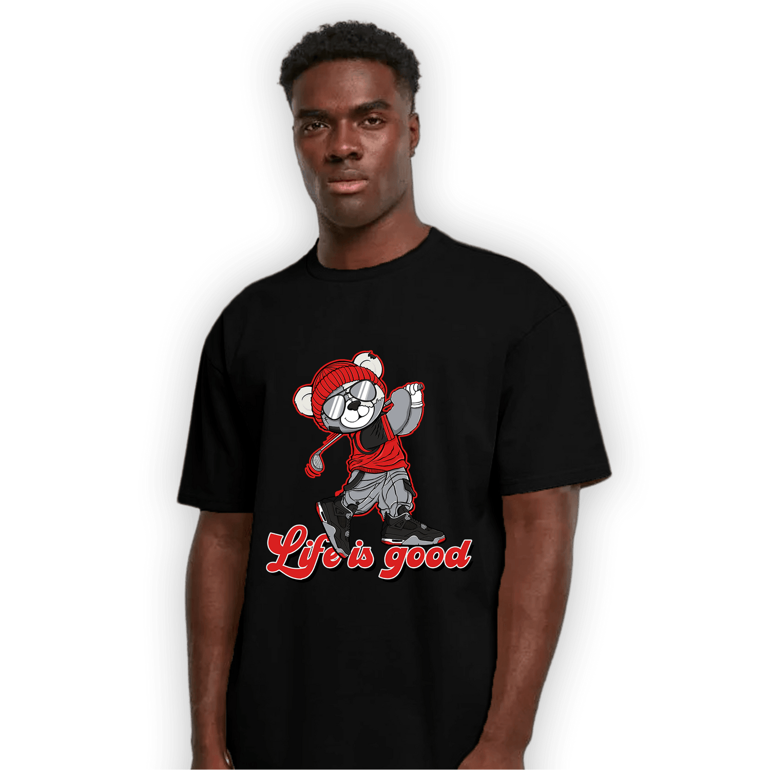 Bred Reimagined 4s T Shirt Match BER Like Golf - NastyJamz