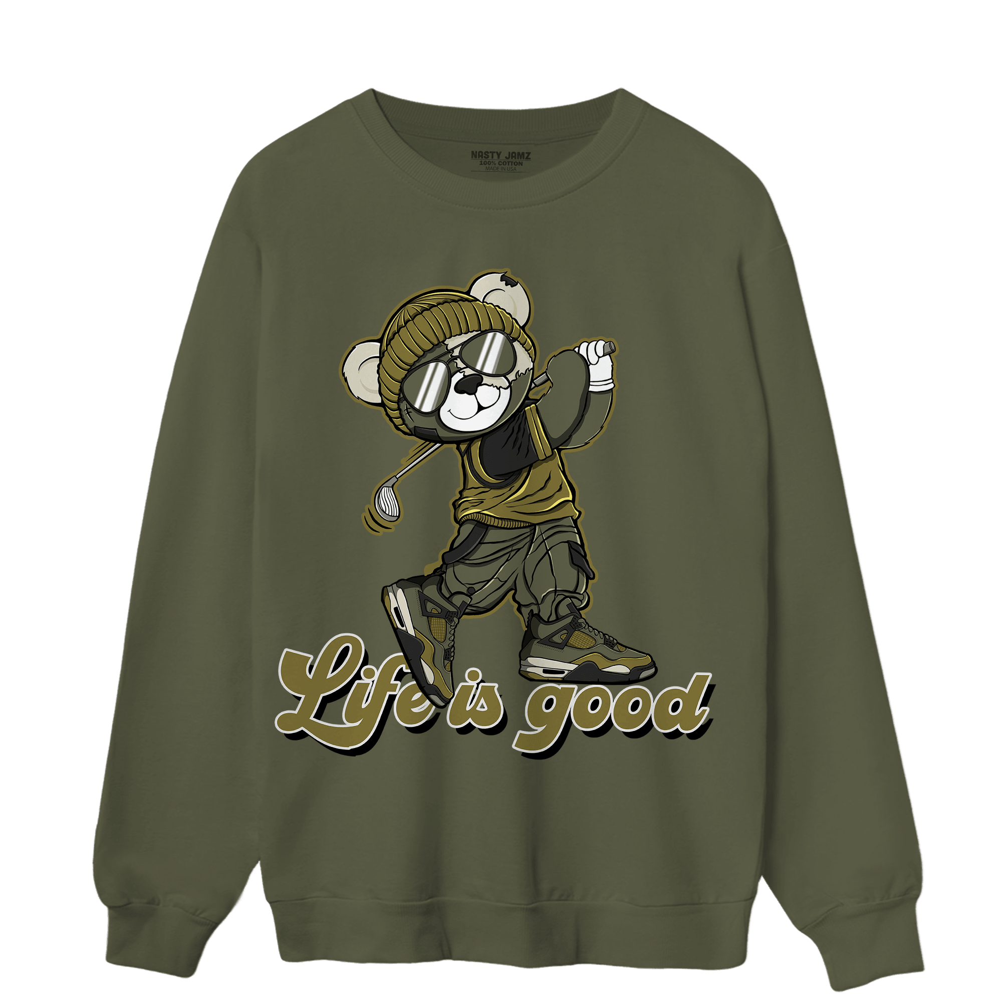 SE Craft Medium Olive 4s Sweatshirt Match BER Like Golf - NastyJamz