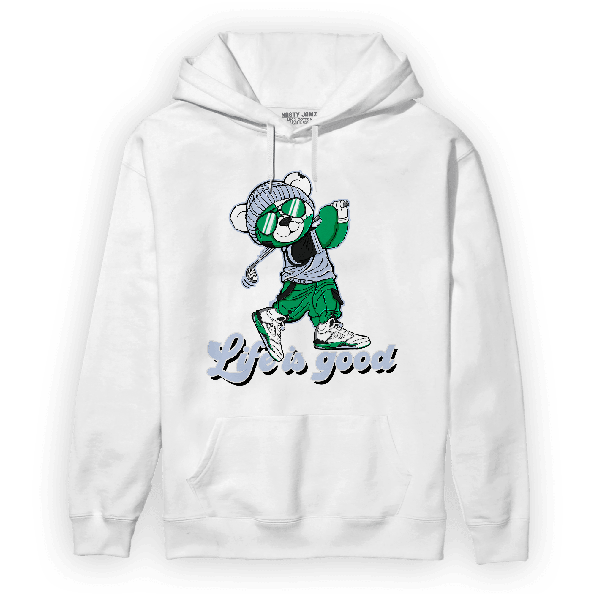 Lucky Green 5s Hoodie Match BER Like Golf - NastyJamz