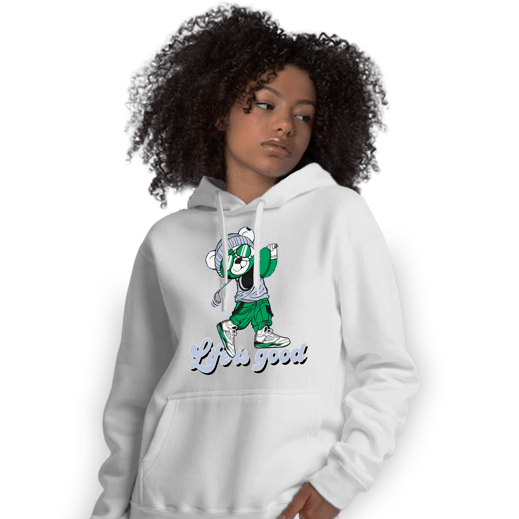 Lucky Green 5s Hoodie Match BER Like Golf - NastyJamz