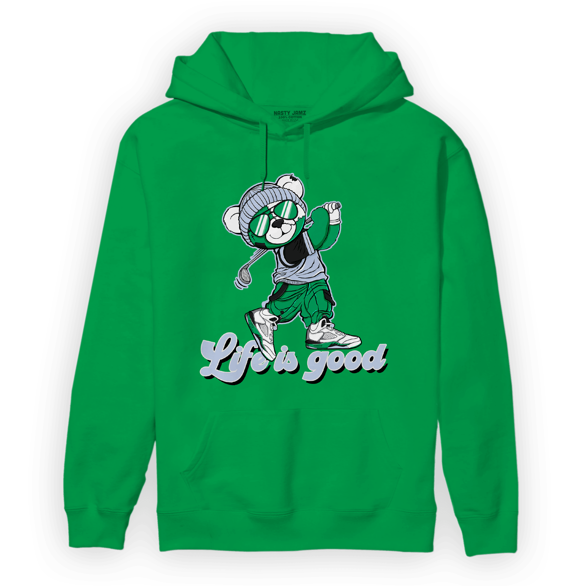 Lucky Green 5s Hoodie Match BER Like Golf - NastyJamz