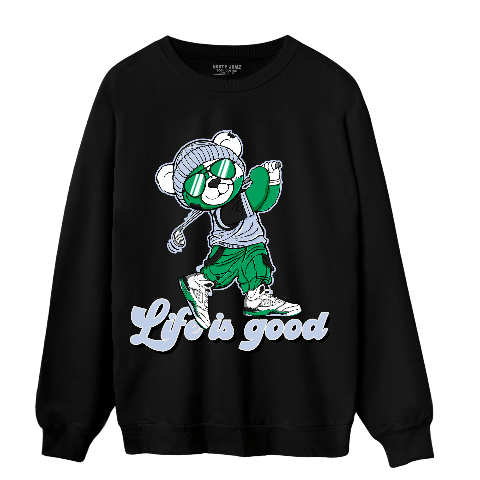 Lucky Green 5s Sweatshirt Match BER Like Golf - NastyJamz