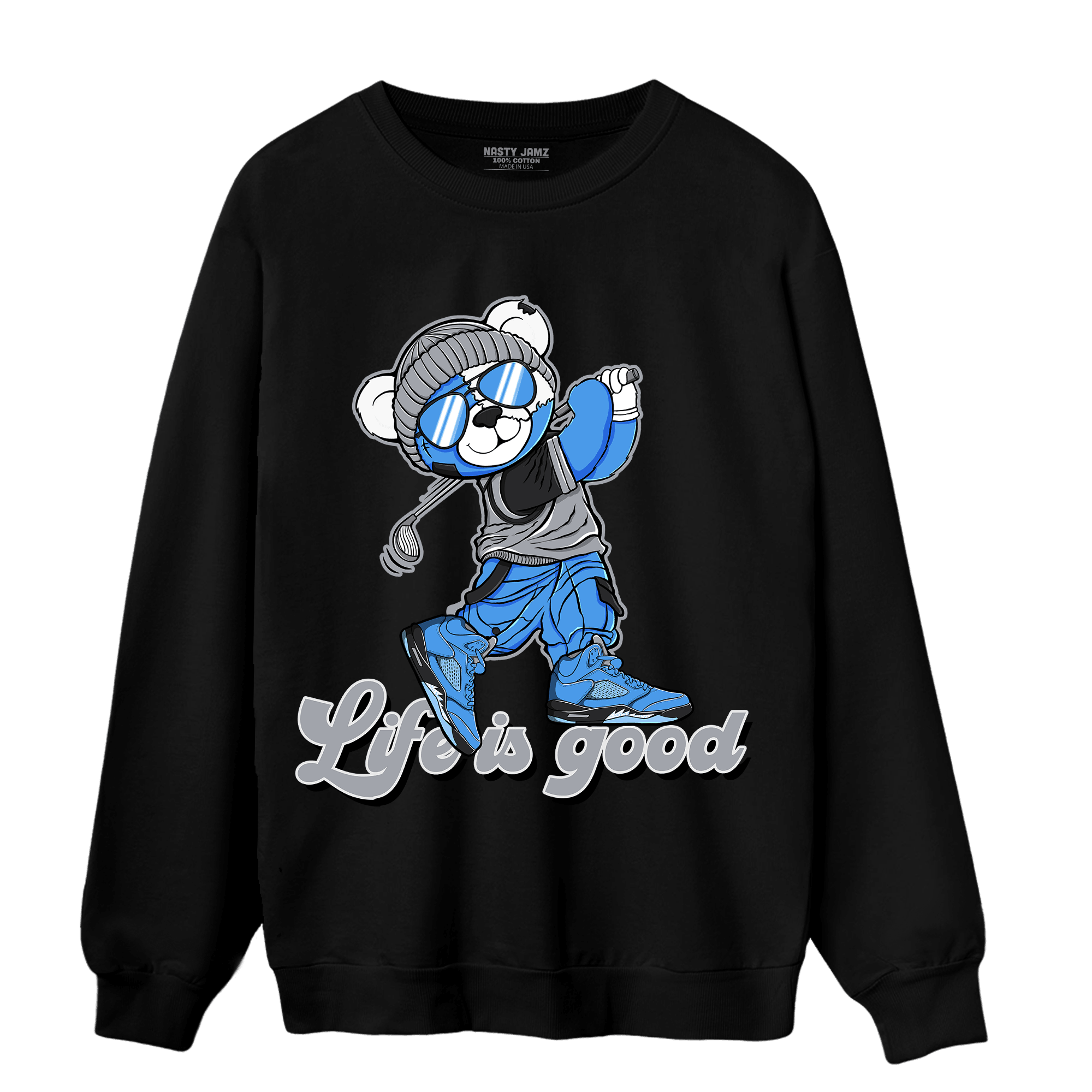 University Blue 5s Sweatshirt Match BER Like Golf - NastyJamz