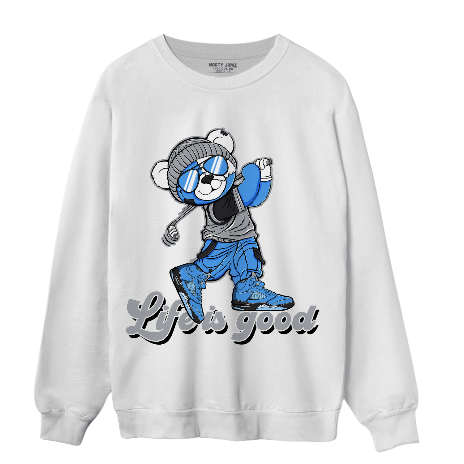 University Blue 5s Sweatshirt Match BER Like Golf - NastyJamz
